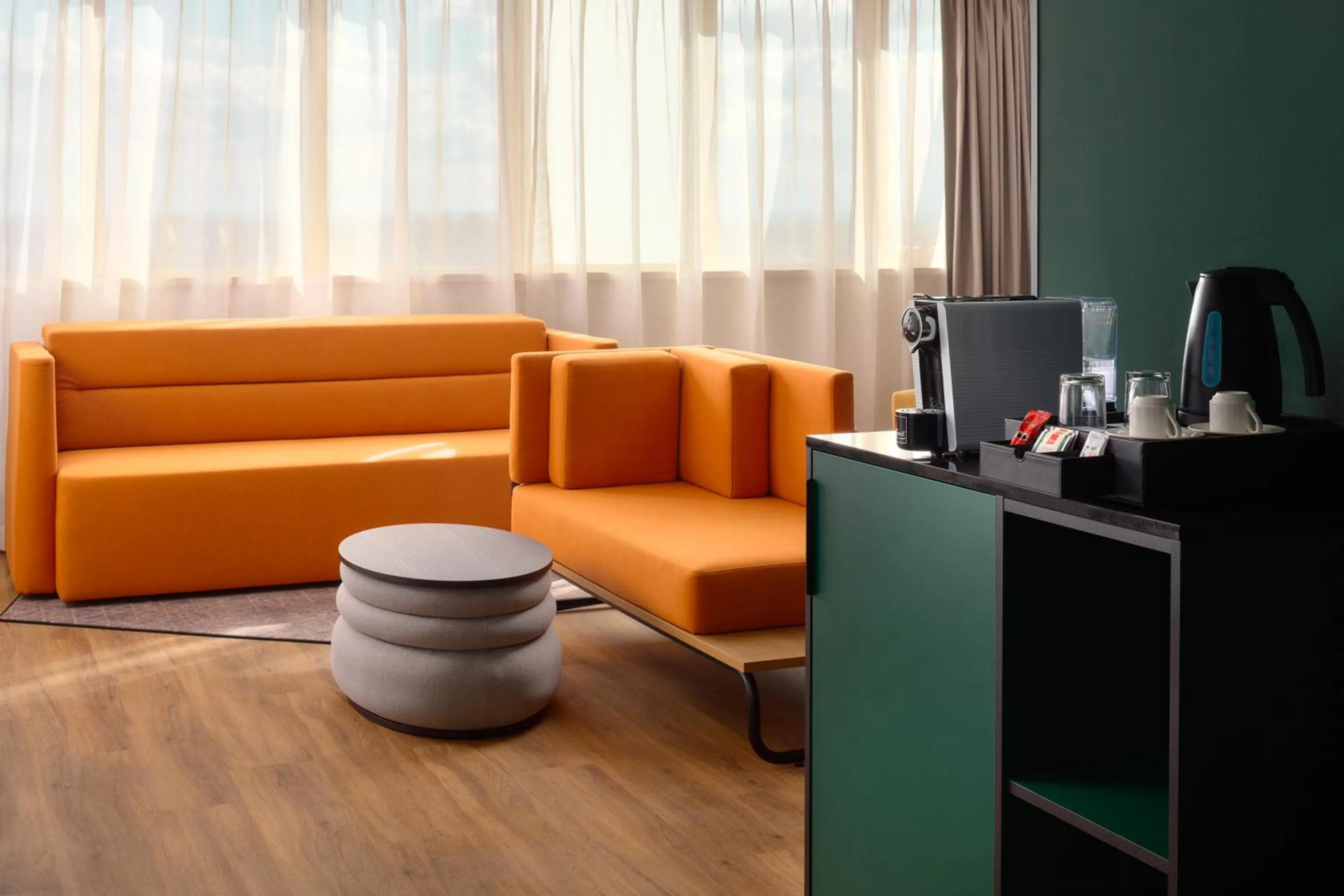 Seating area in Novotel Zagreb