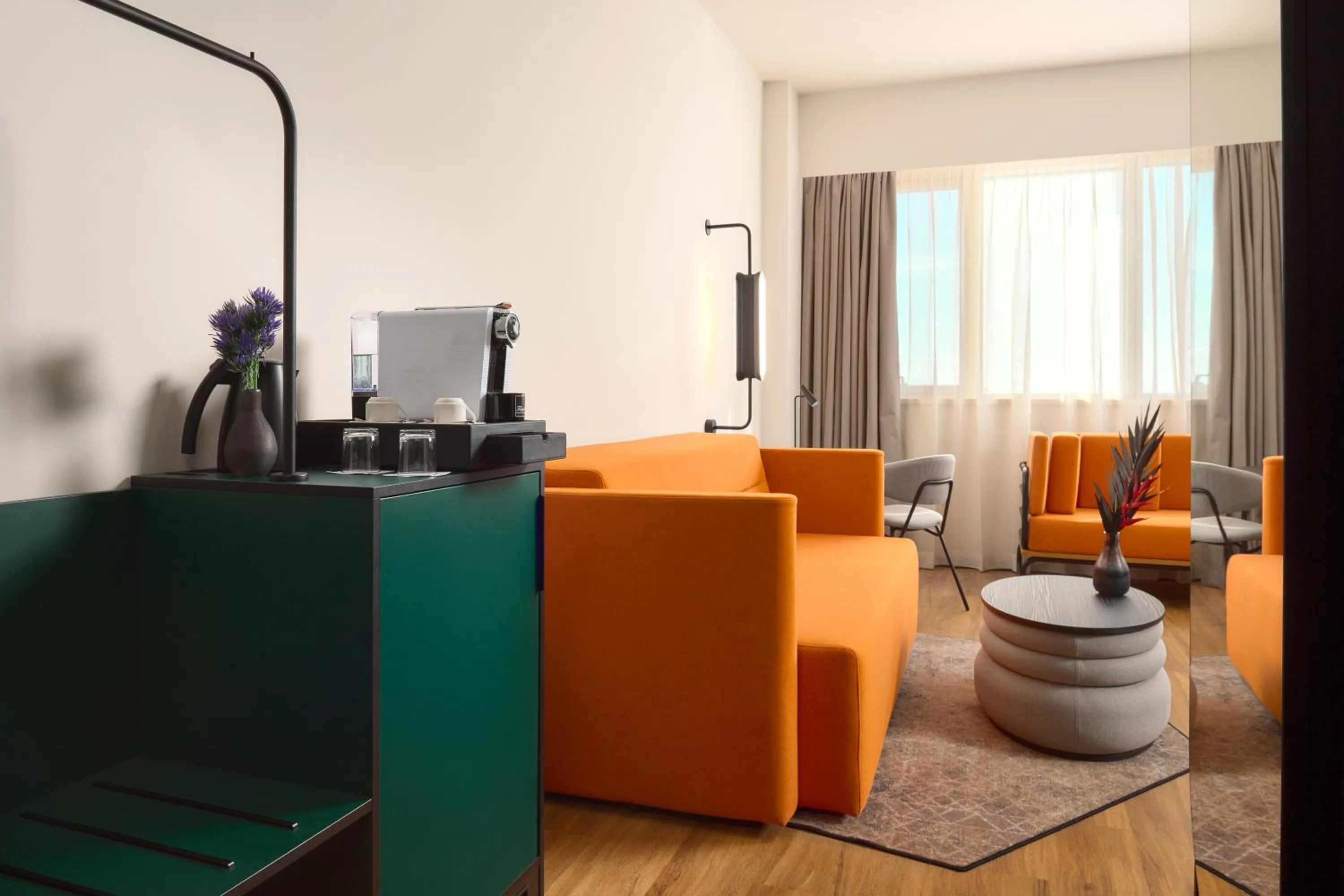 Seating area in Novotel Zagreb