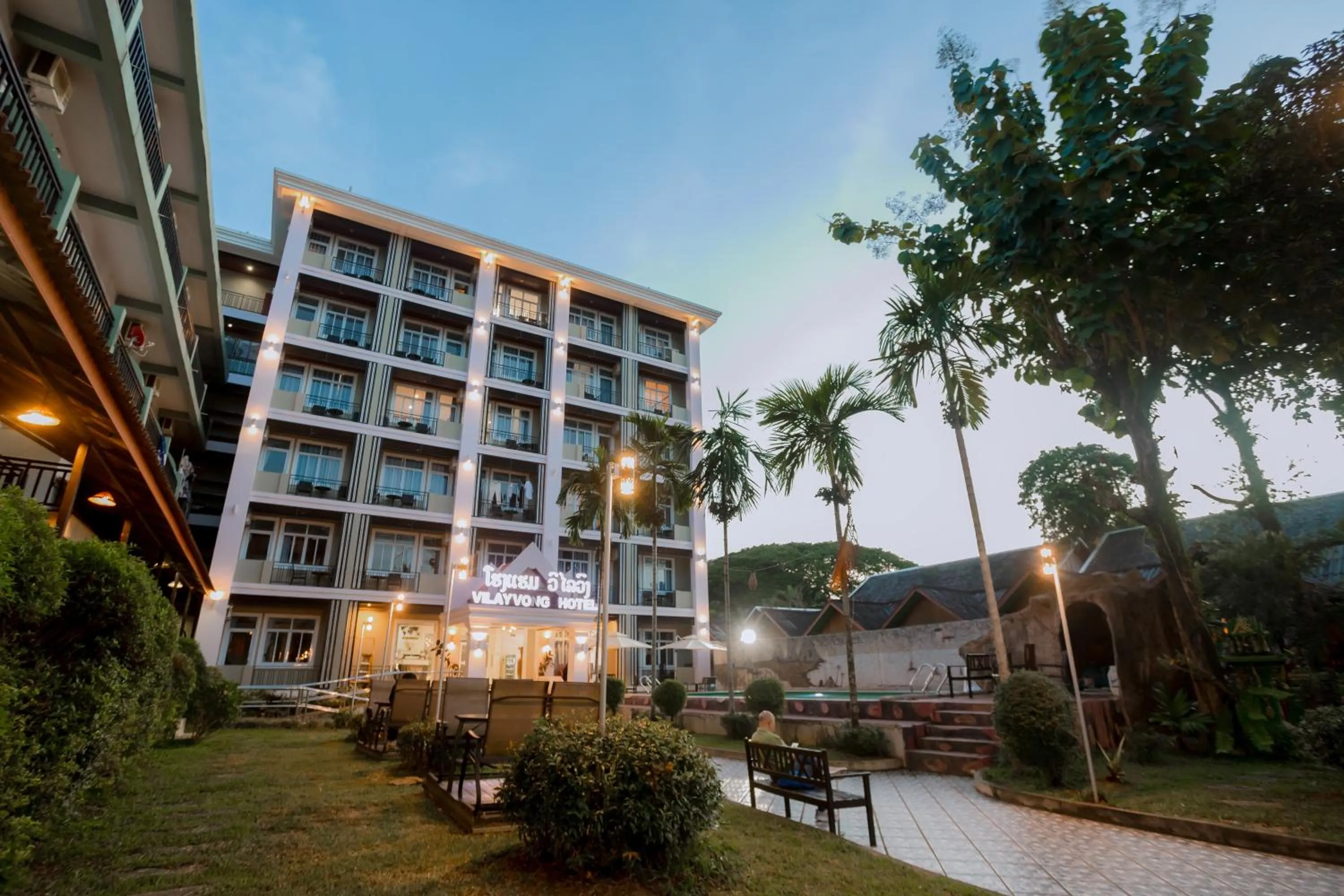 Garden view in Vilayvong Hotel