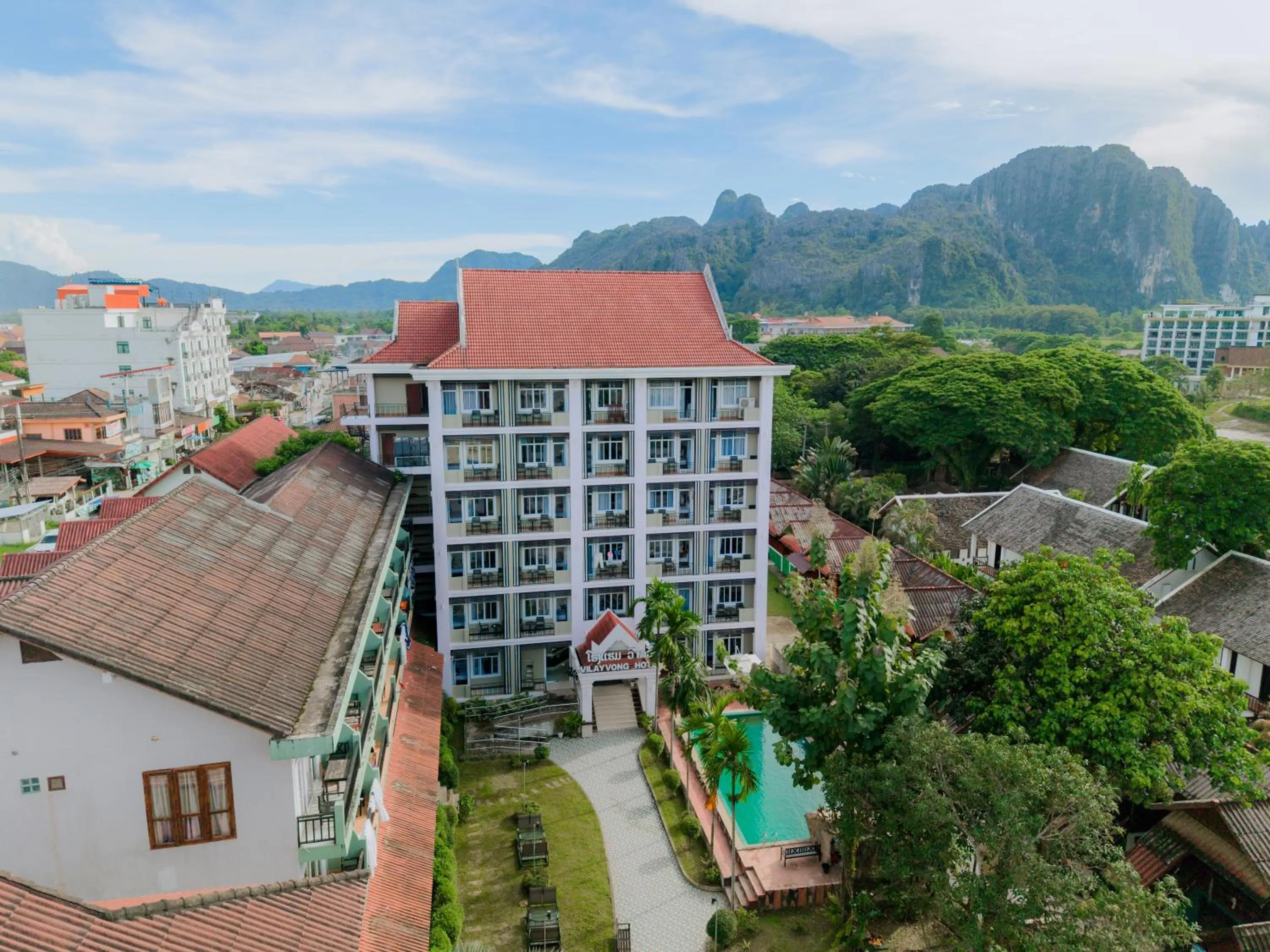 Mountain view in Vilayvong Hotel