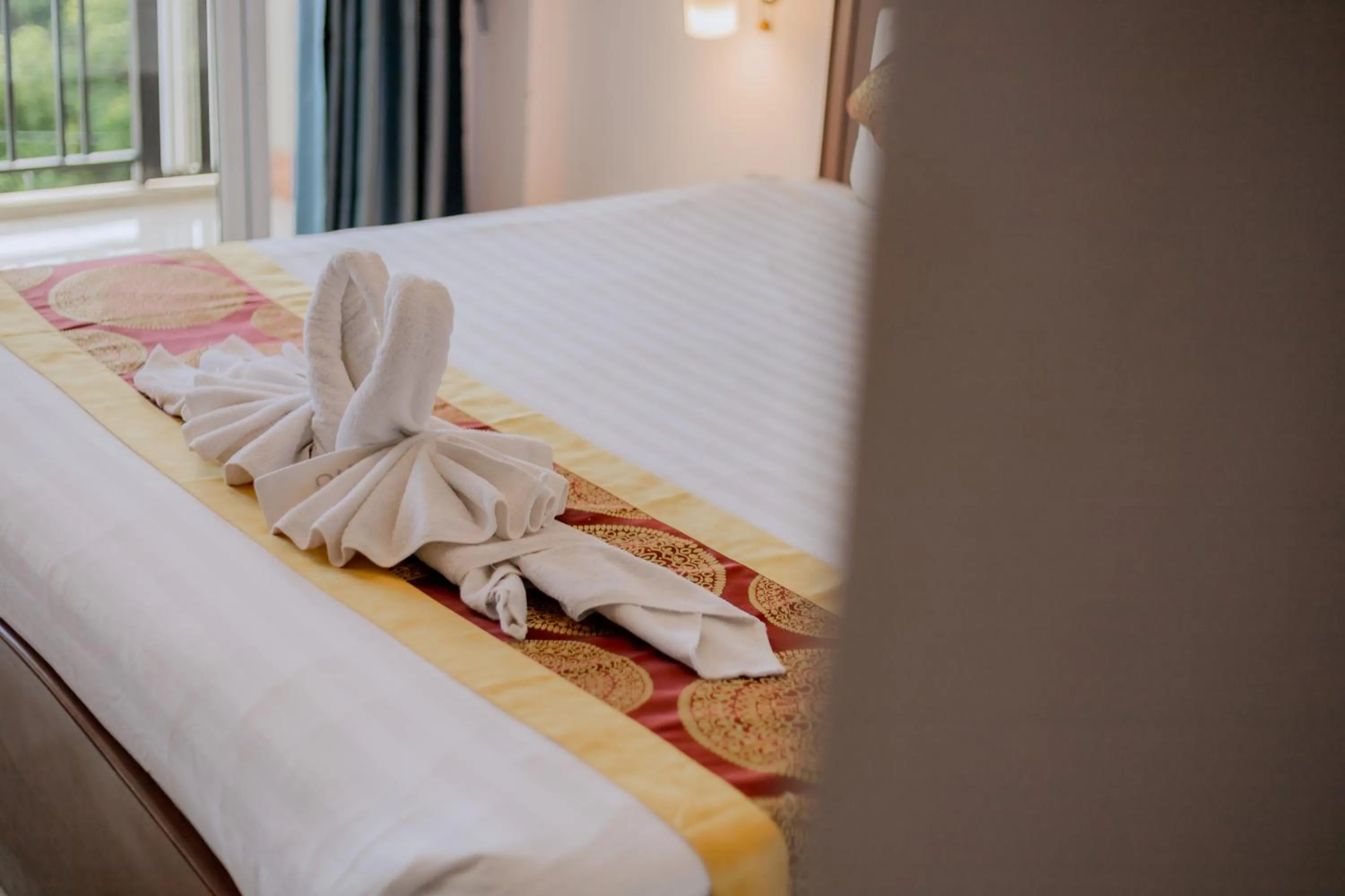 Bed in Vilayvong Hotel