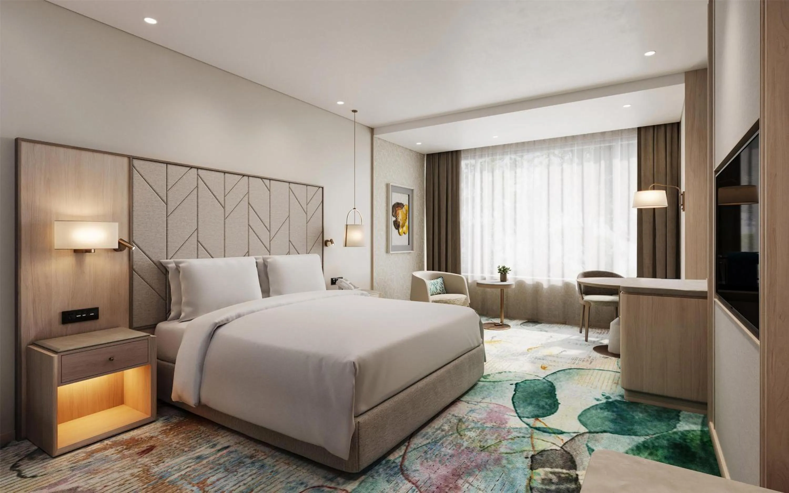 Bed in DoubleTree by Hilton Jakarta Kemayoran