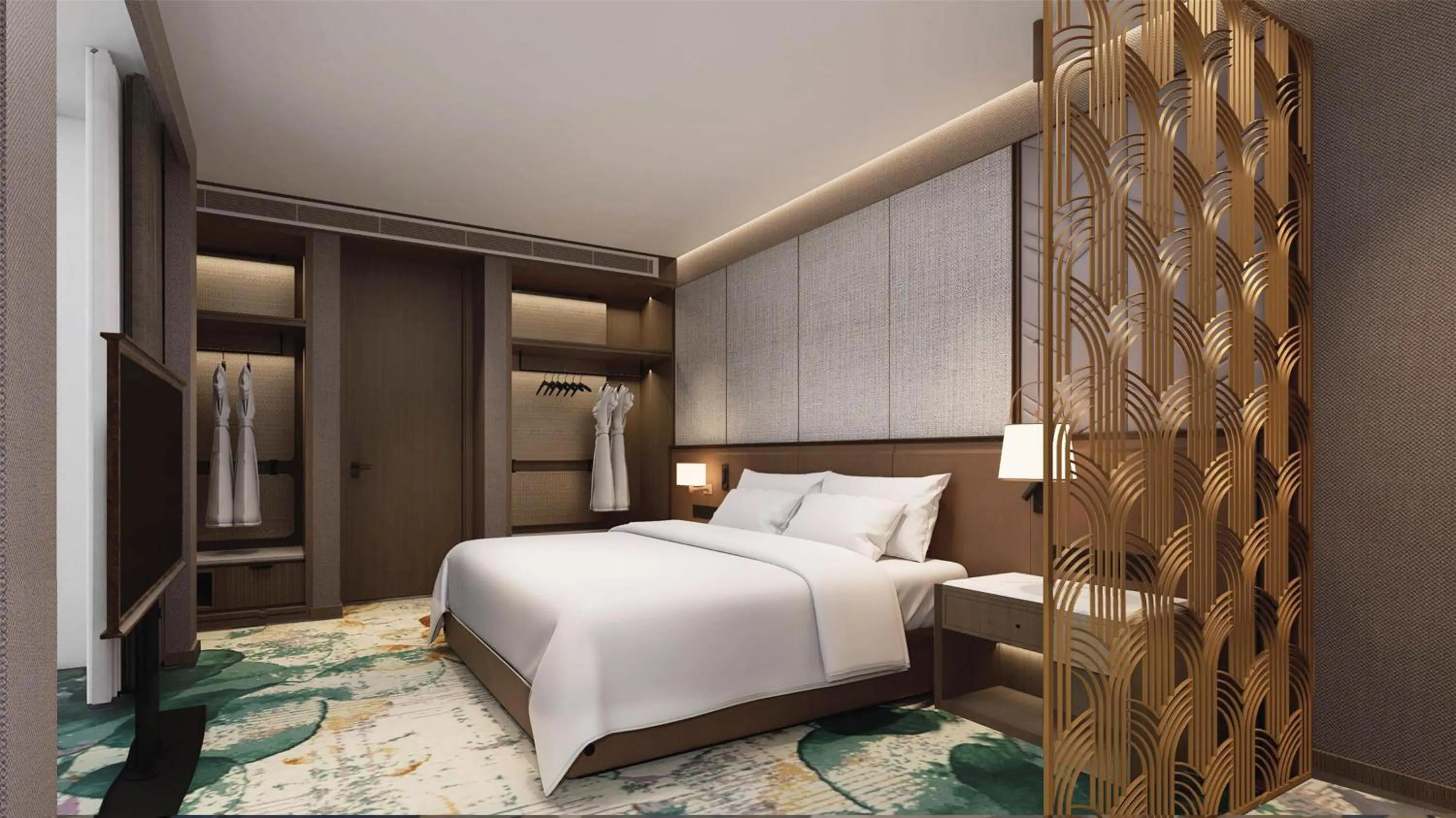 Bed in DoubleTree by Hilton Jakarta Kemayoran