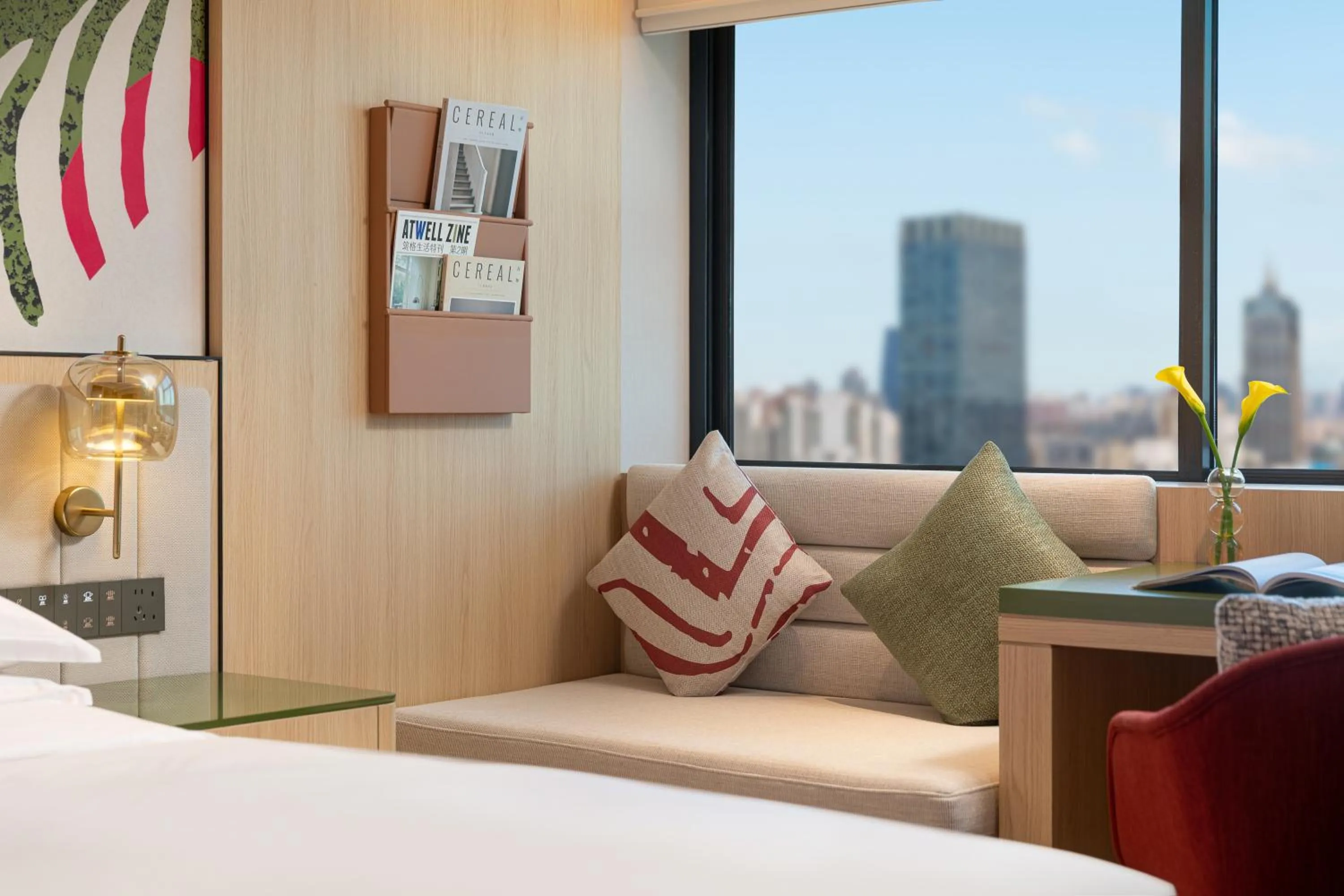 Photo of the whole room, Bed in Atwell Suites Shanghai by IHG, Wuning Road Global Harbor Branch