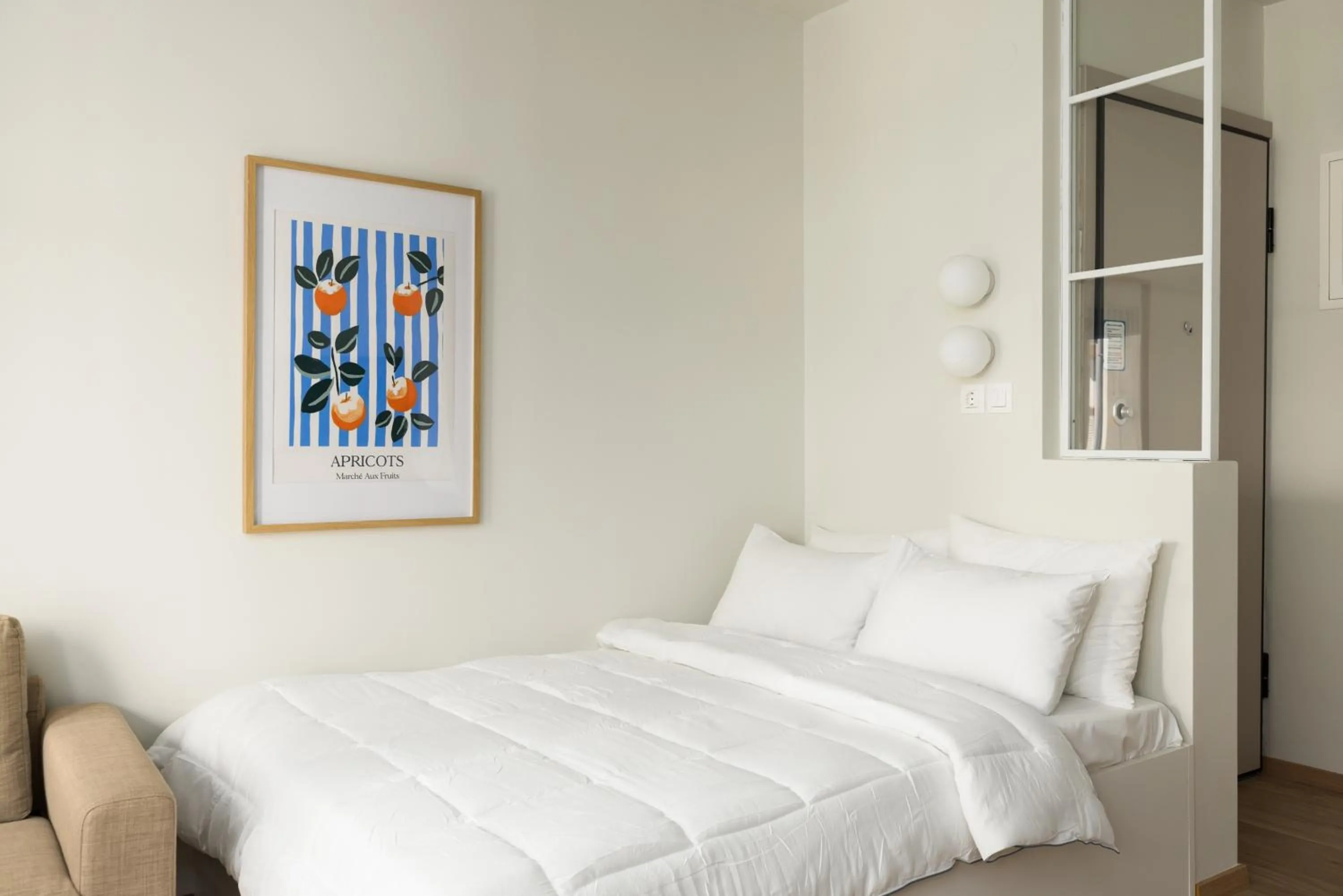 Bedroom, Bed in Celine Volos by halu! Cozy apartments in the center