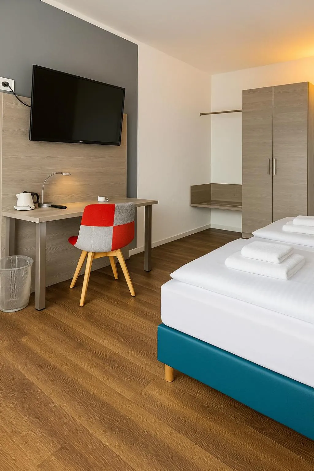 TV and multimedia, Bed in AR Boutique Hotel Heusenstamm