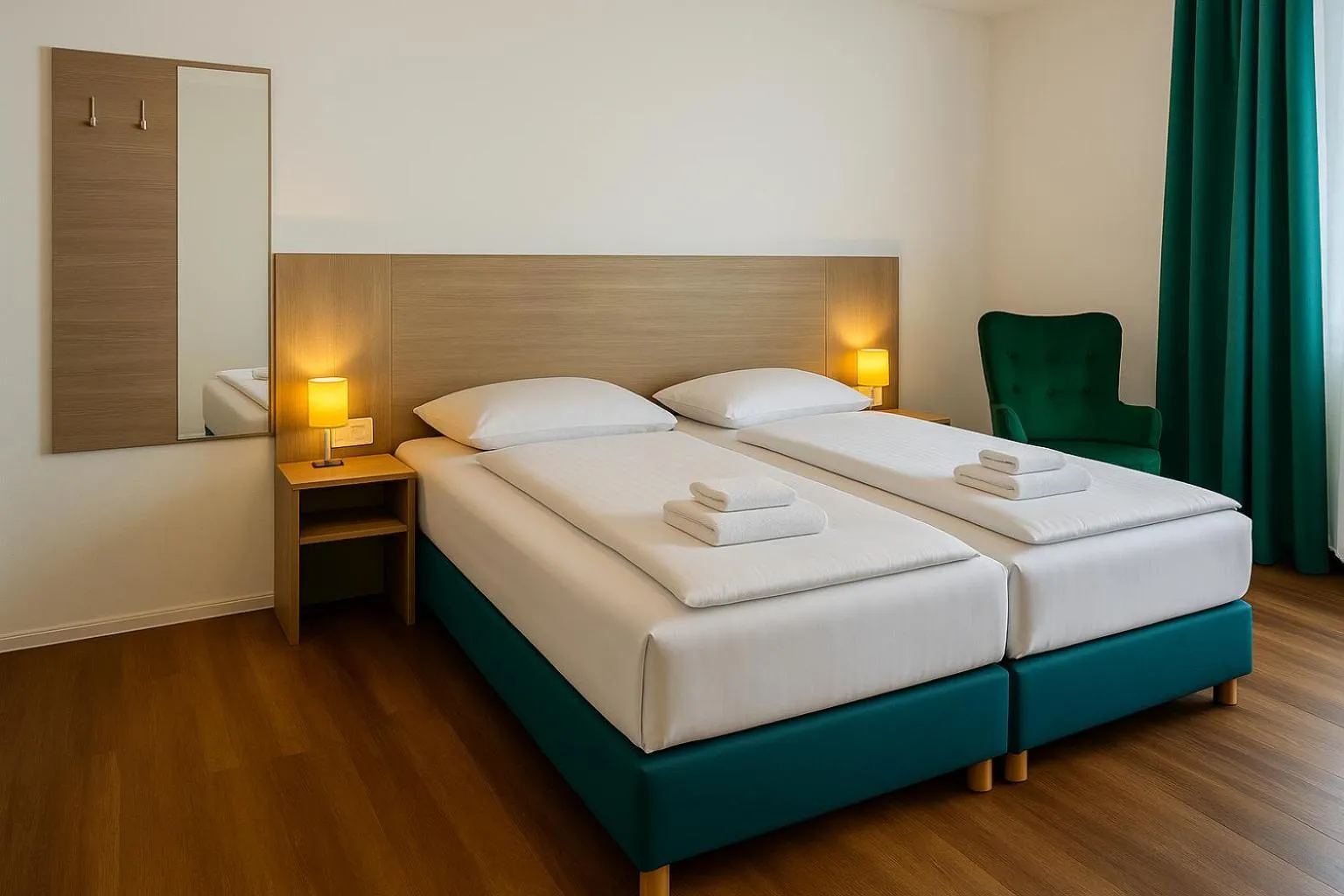 Bedroom, Bed in AR Boutique Hotel Heusenstamm