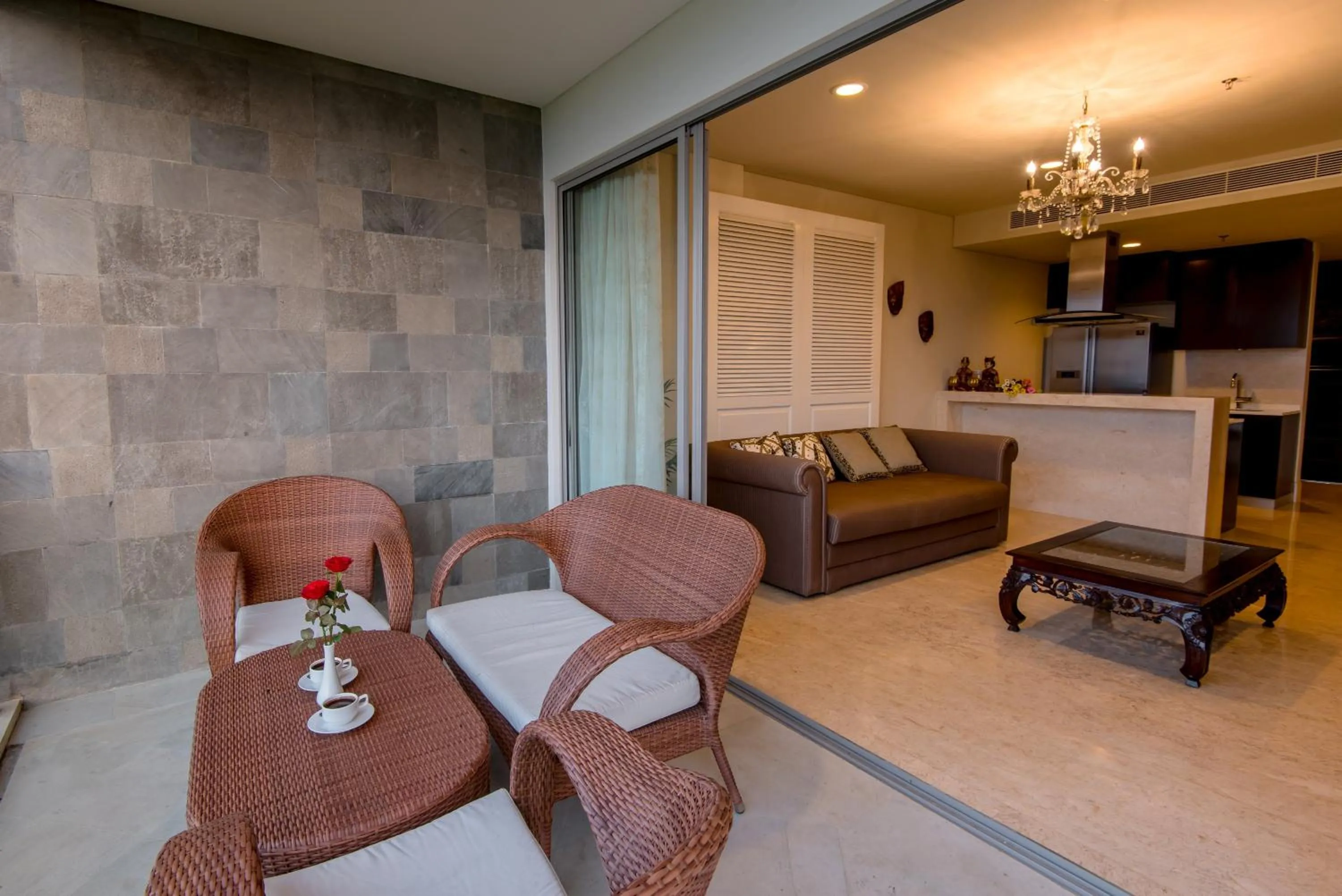 Balcony/Terrace in Luxury Apartment at AYANA Residences