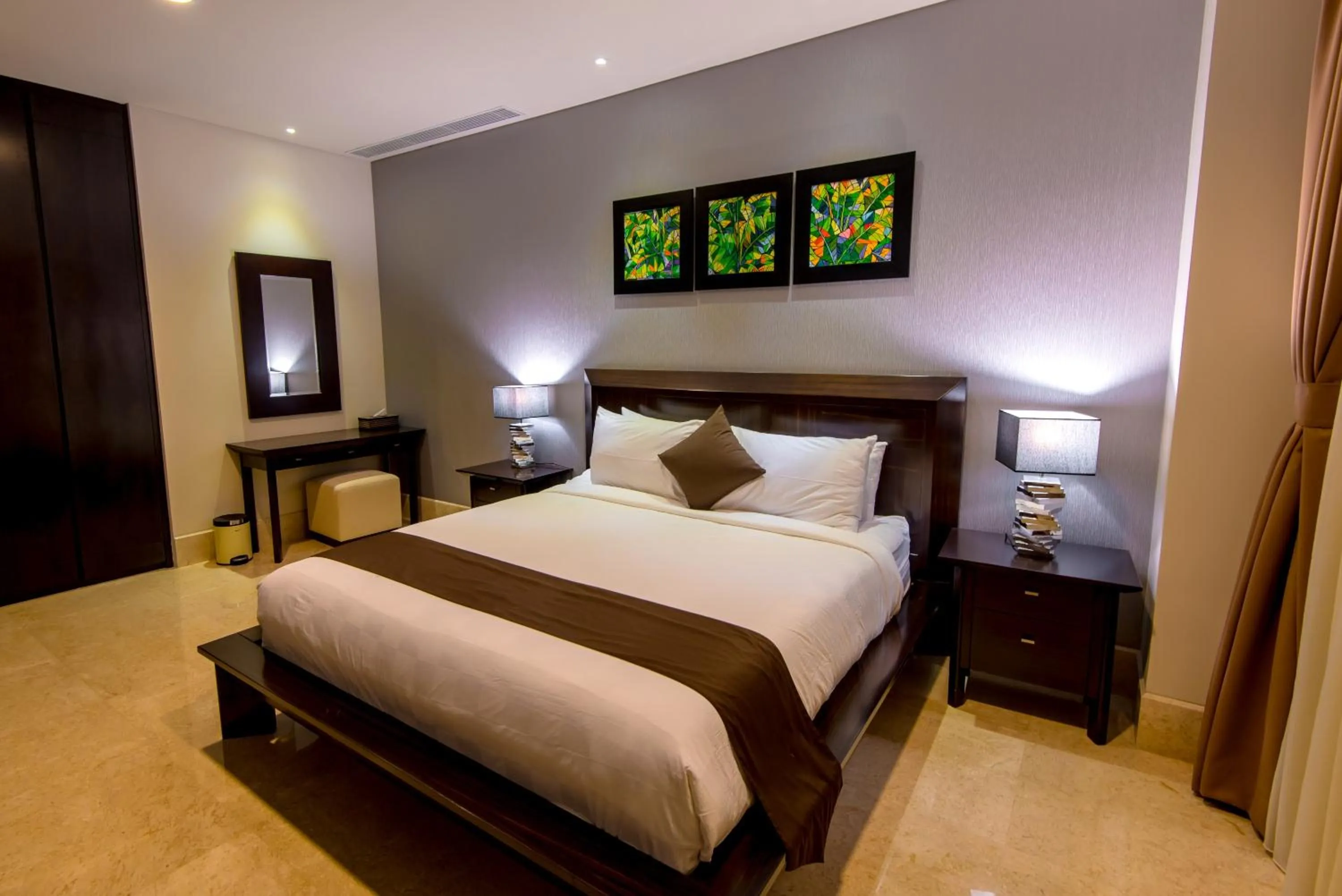 Bed in Luxury Apartment at AYANA Residences
