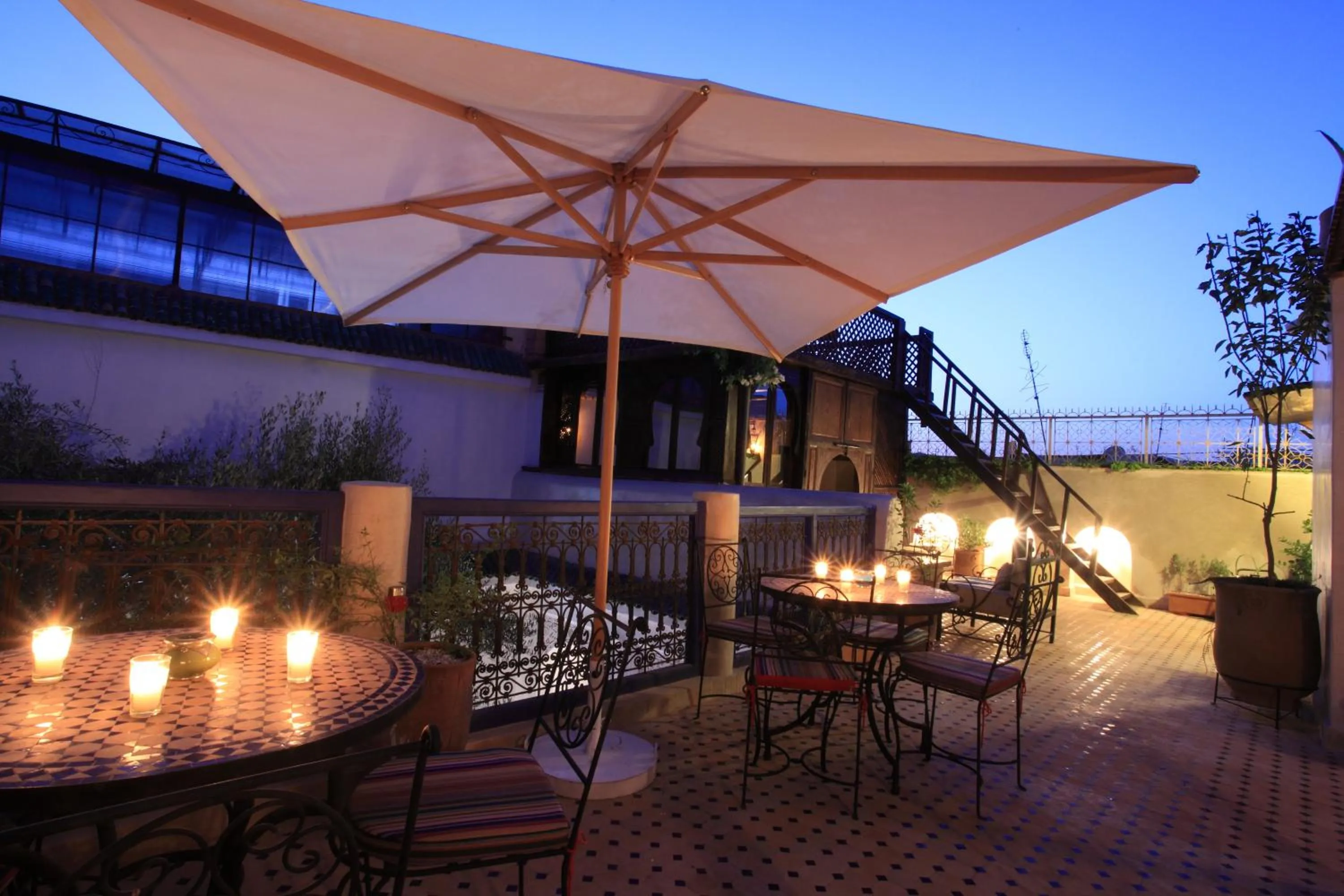 Balcony/Terrace in Riad Alma Mouassine