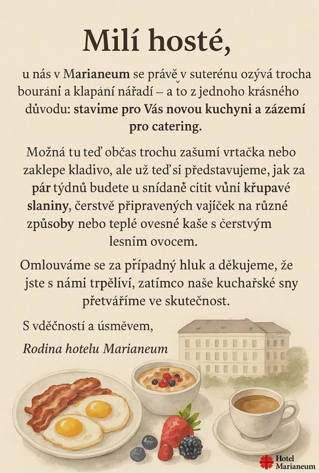 Property building in Hotel Marianeum