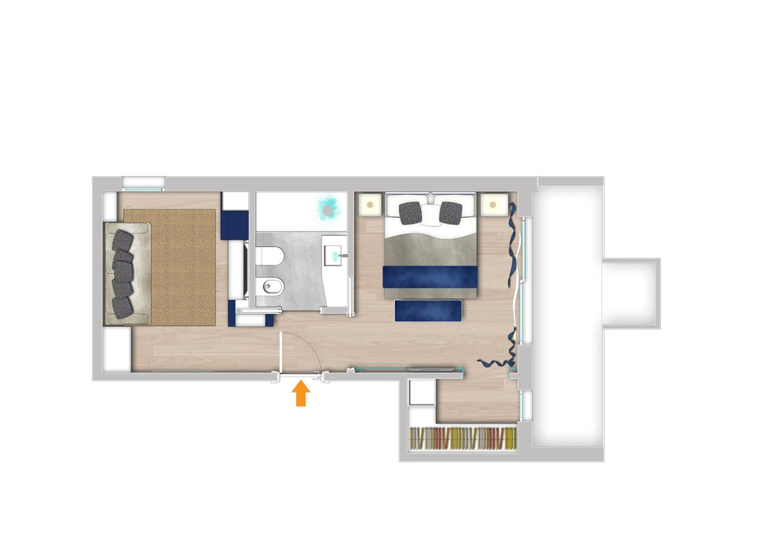 Floor plan in Hotel Orient & Pacific