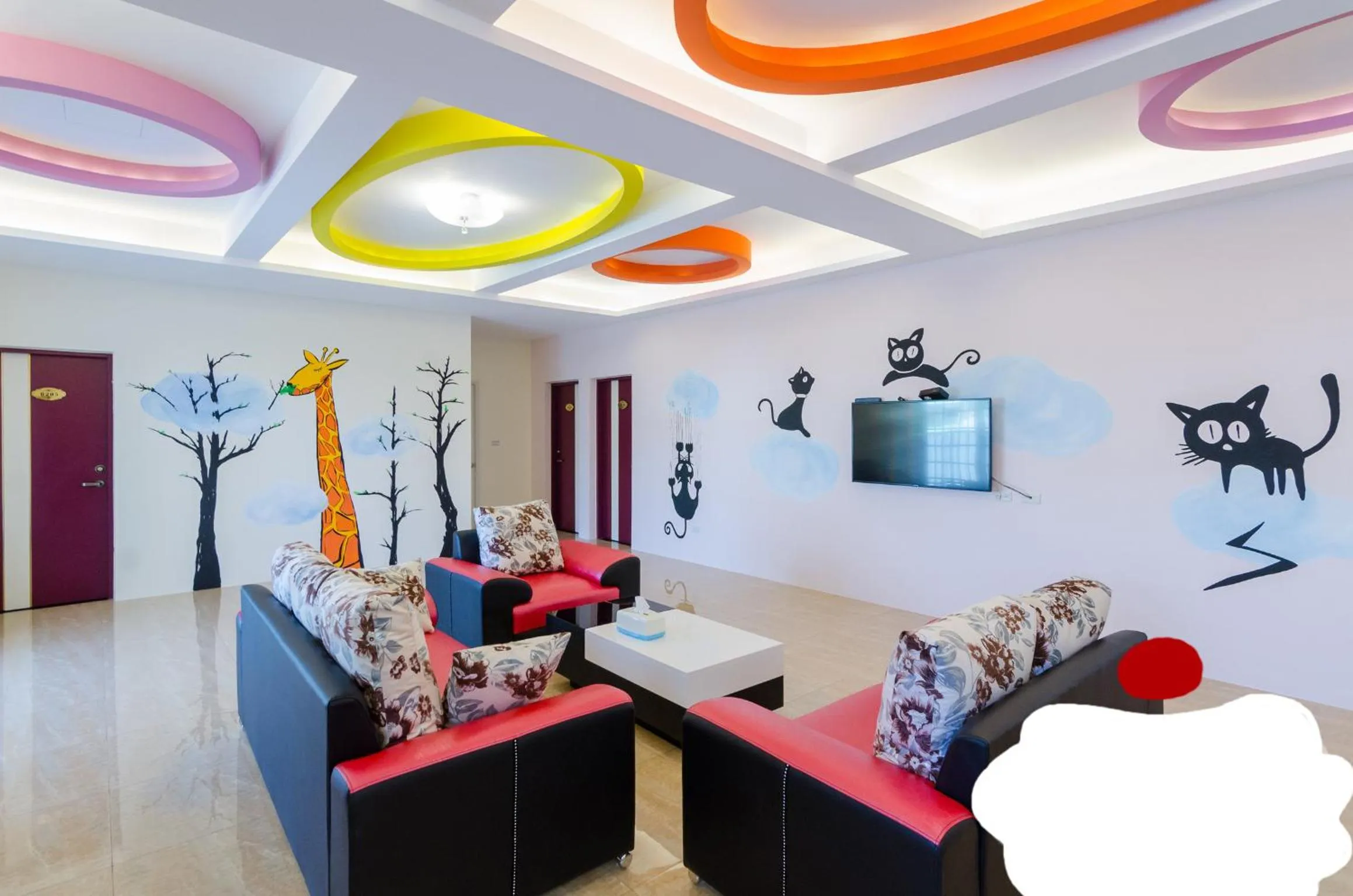 Living room in Mu Yu B&B