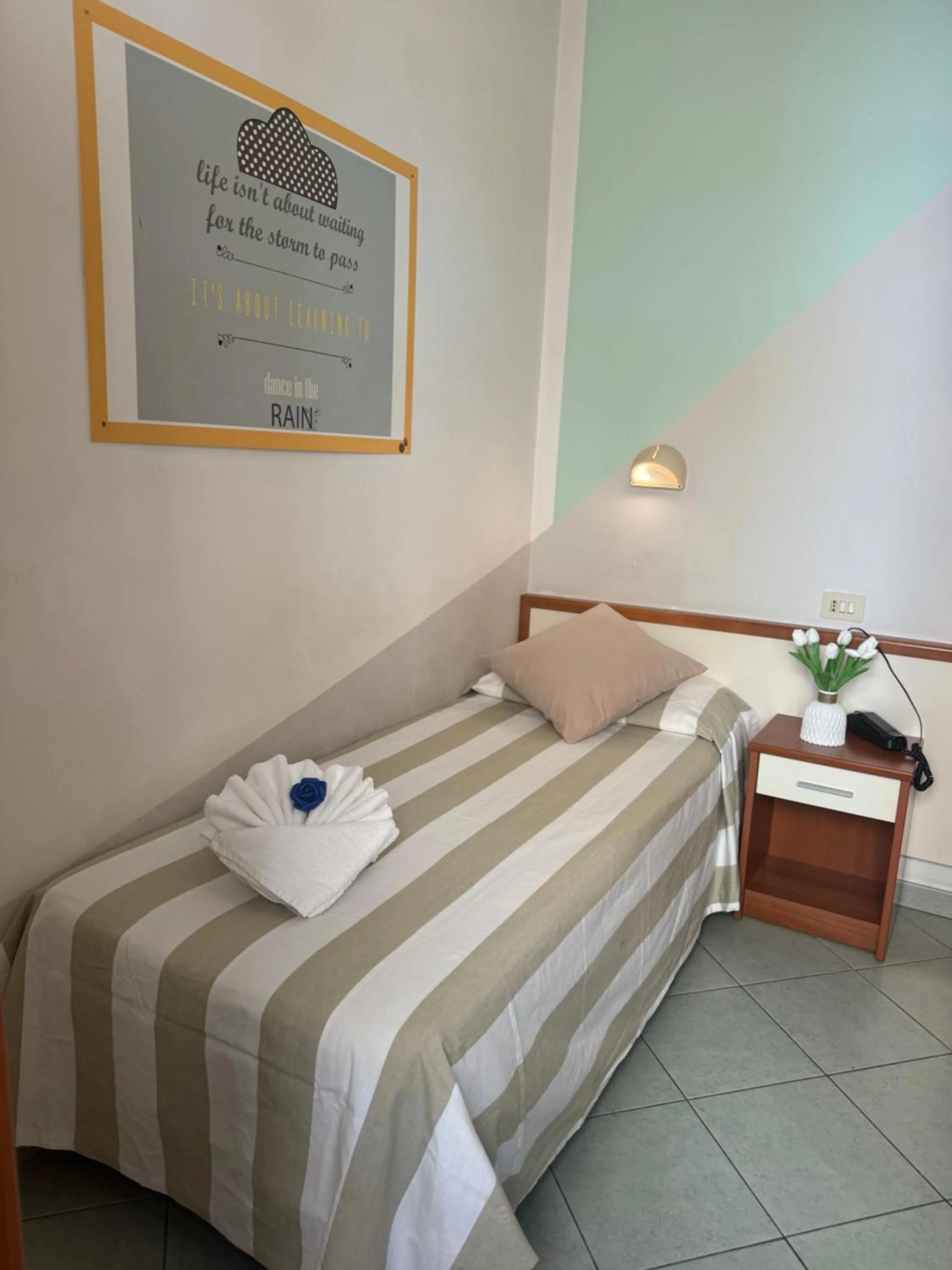 Bed in Hotel Villa Caterina