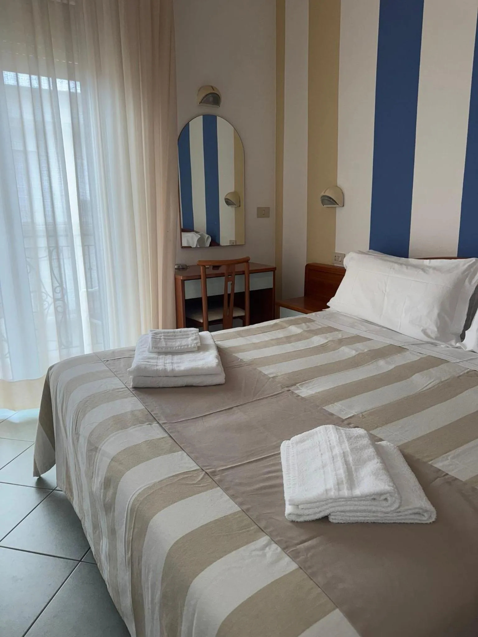 Bed in Hotel Villa Caterina