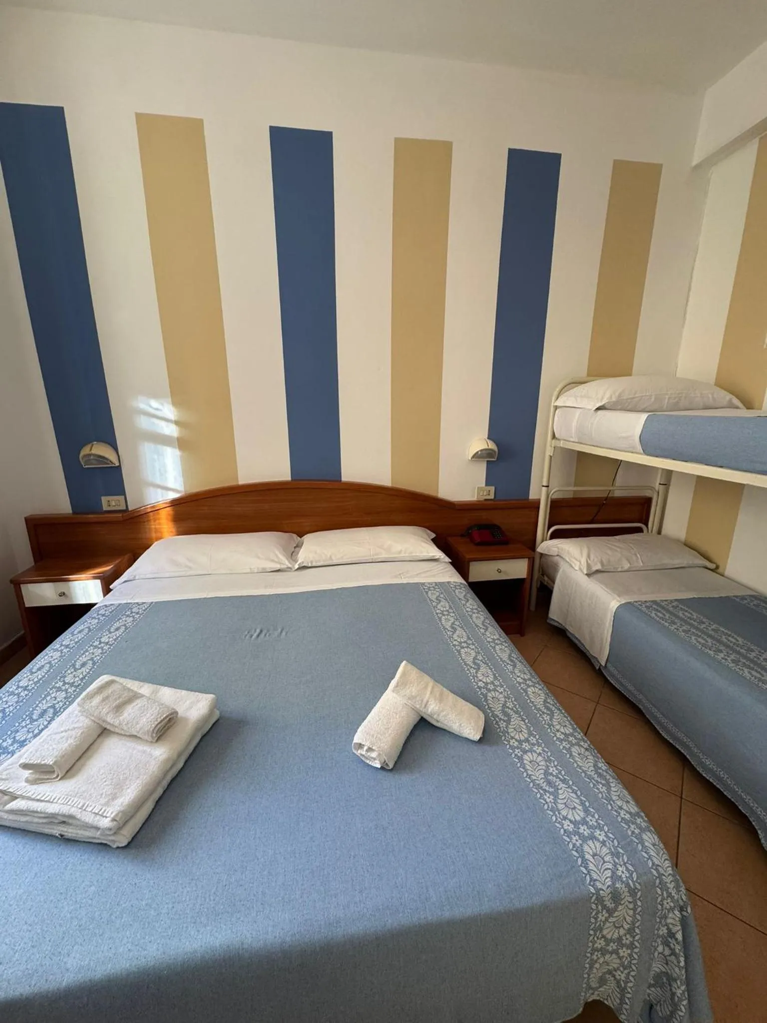 Bed in Hotel Villa Caterina