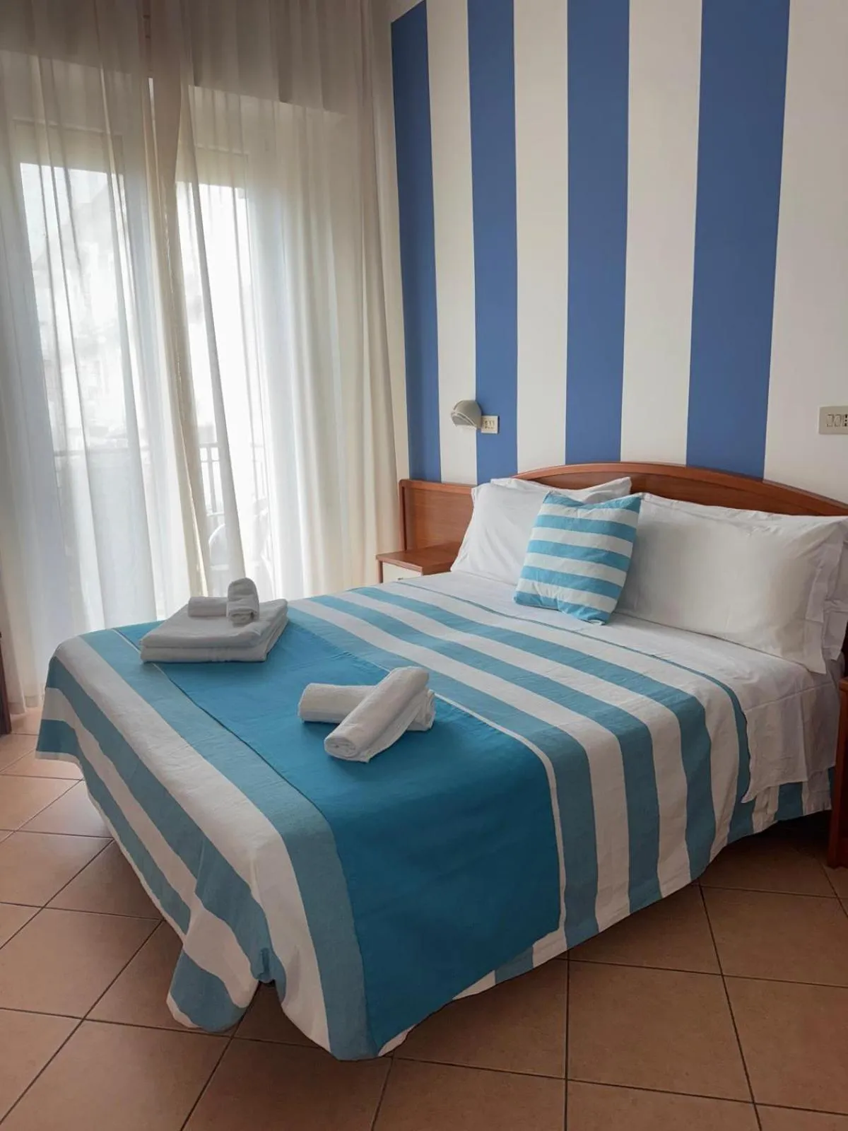 Bed in Hotel Villa Caterina