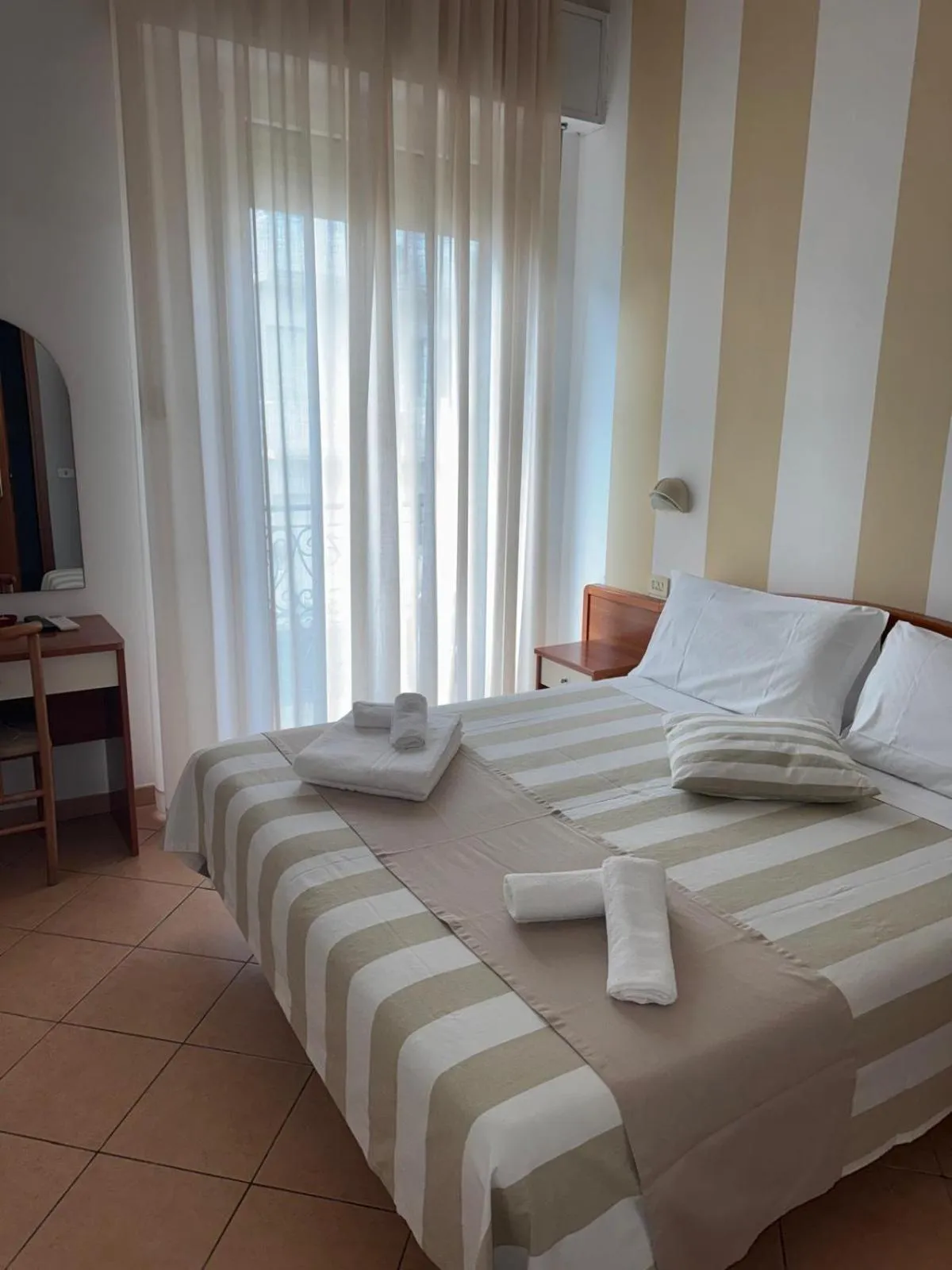 Bed in Hotel Villa Caterina