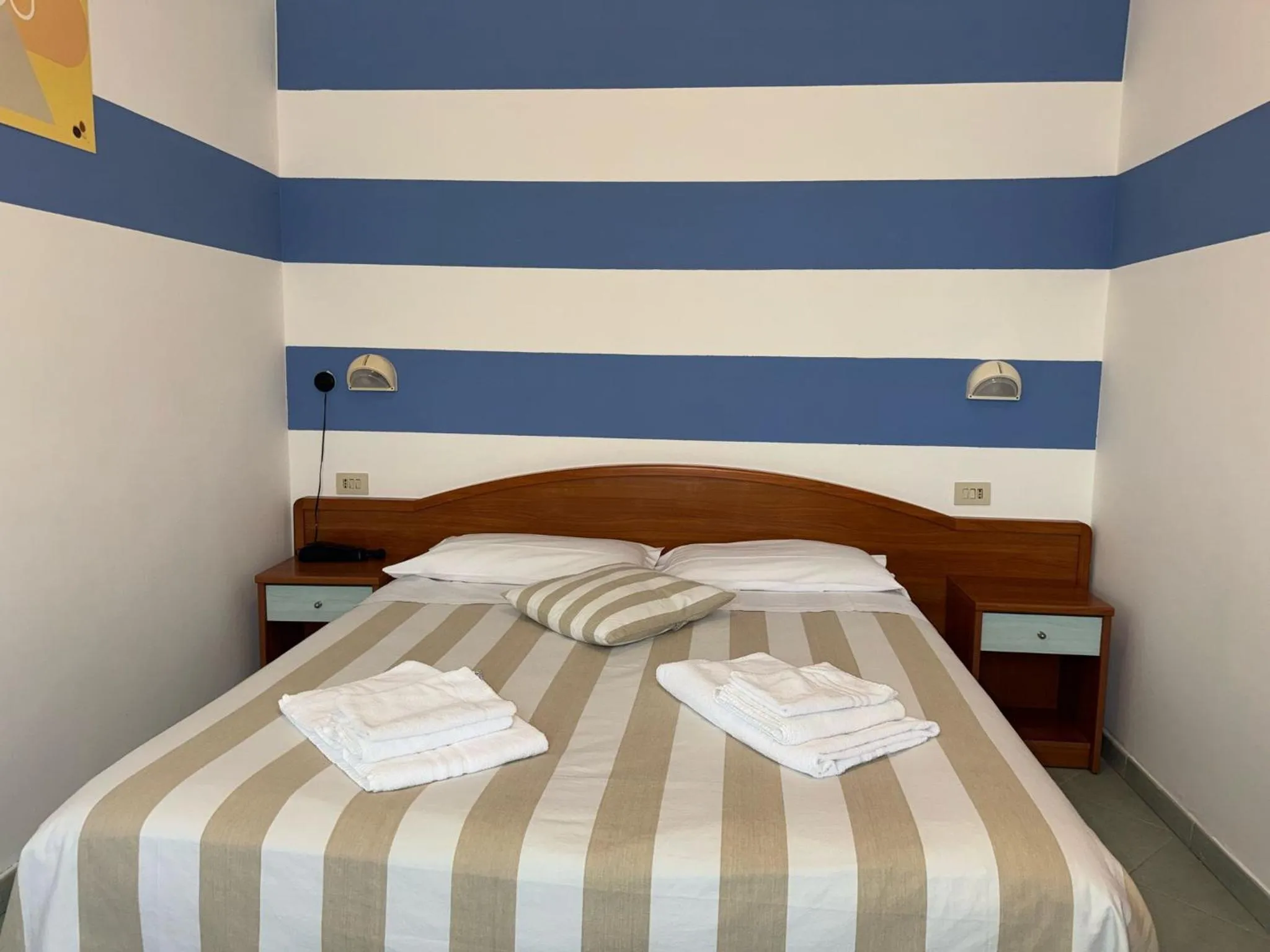 Bed in Hotel Villa Caterina