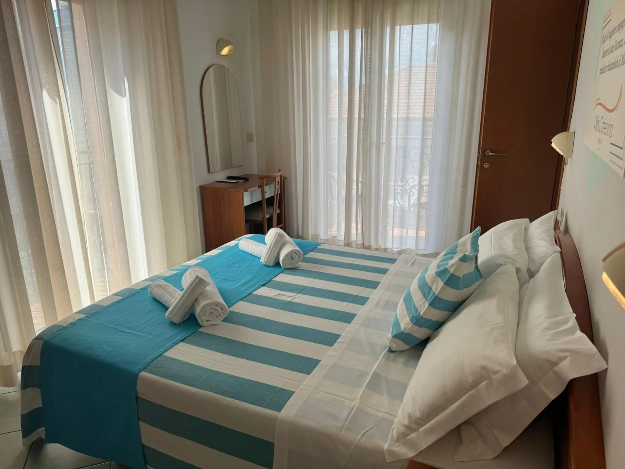 Bed in Hotel Villa Caterina