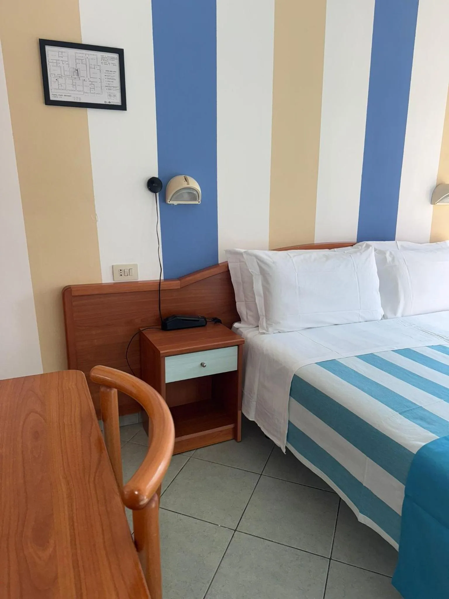 Bed in Hotel Villa Caterina