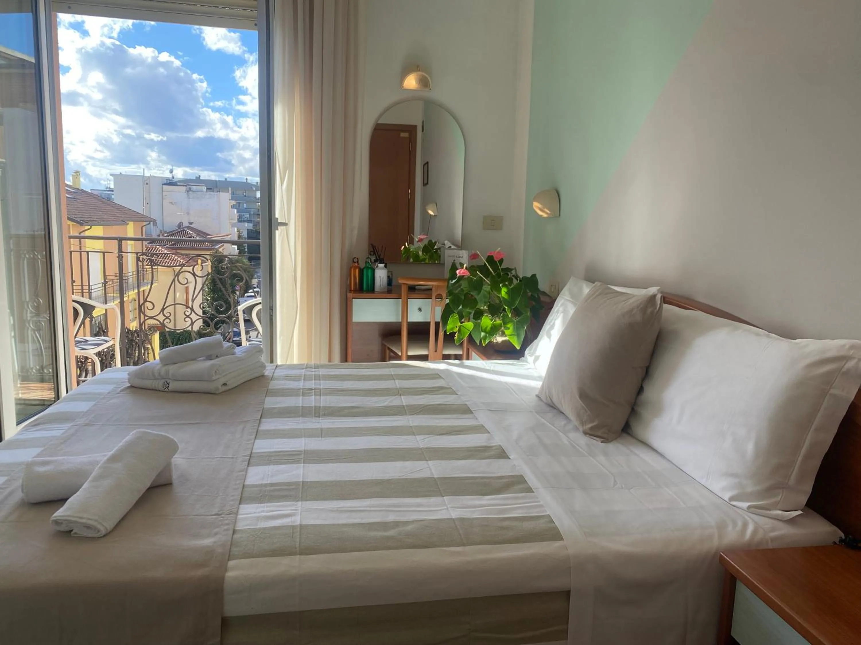 Bed in Hotel Villa Caterina