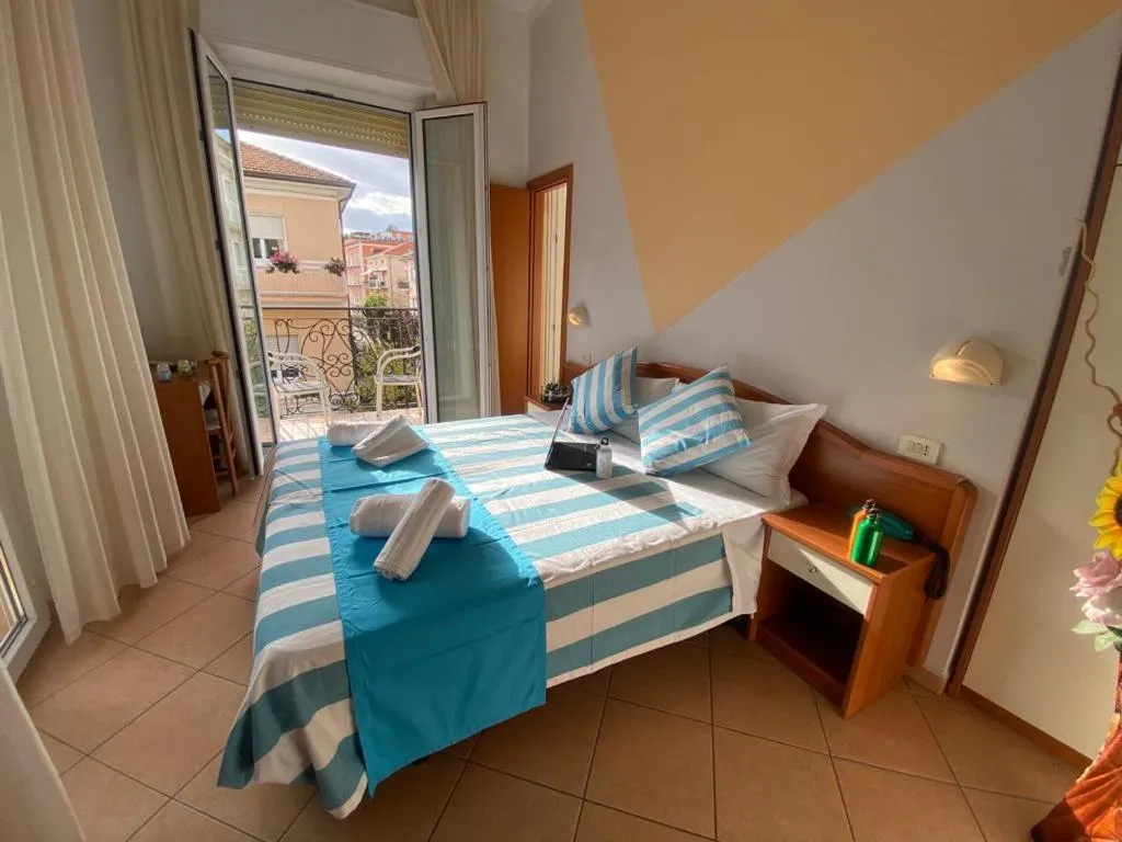 Bed in Hotel Villa Caterina