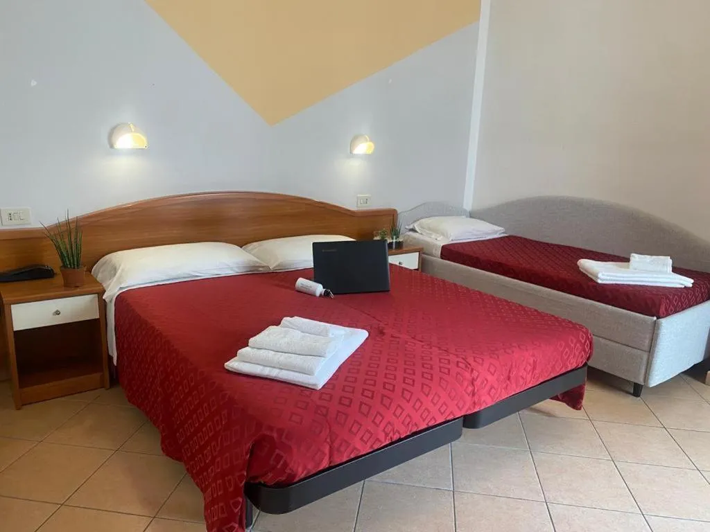 Bed in Hotel Villa Caterina