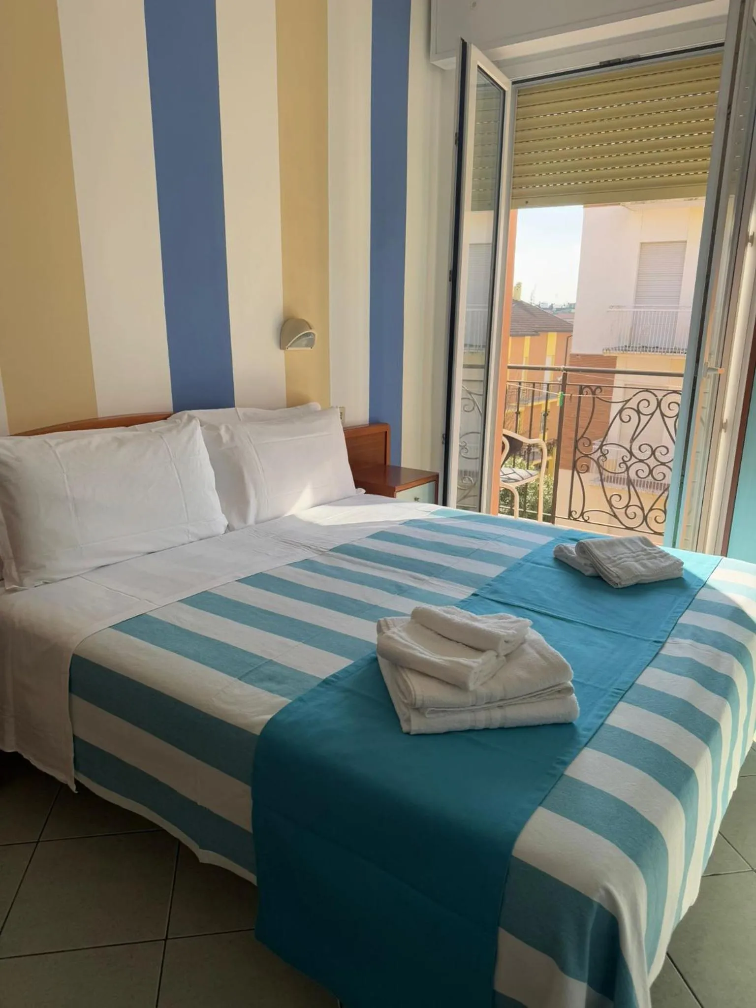 Bed in Hotel Villa Caterina