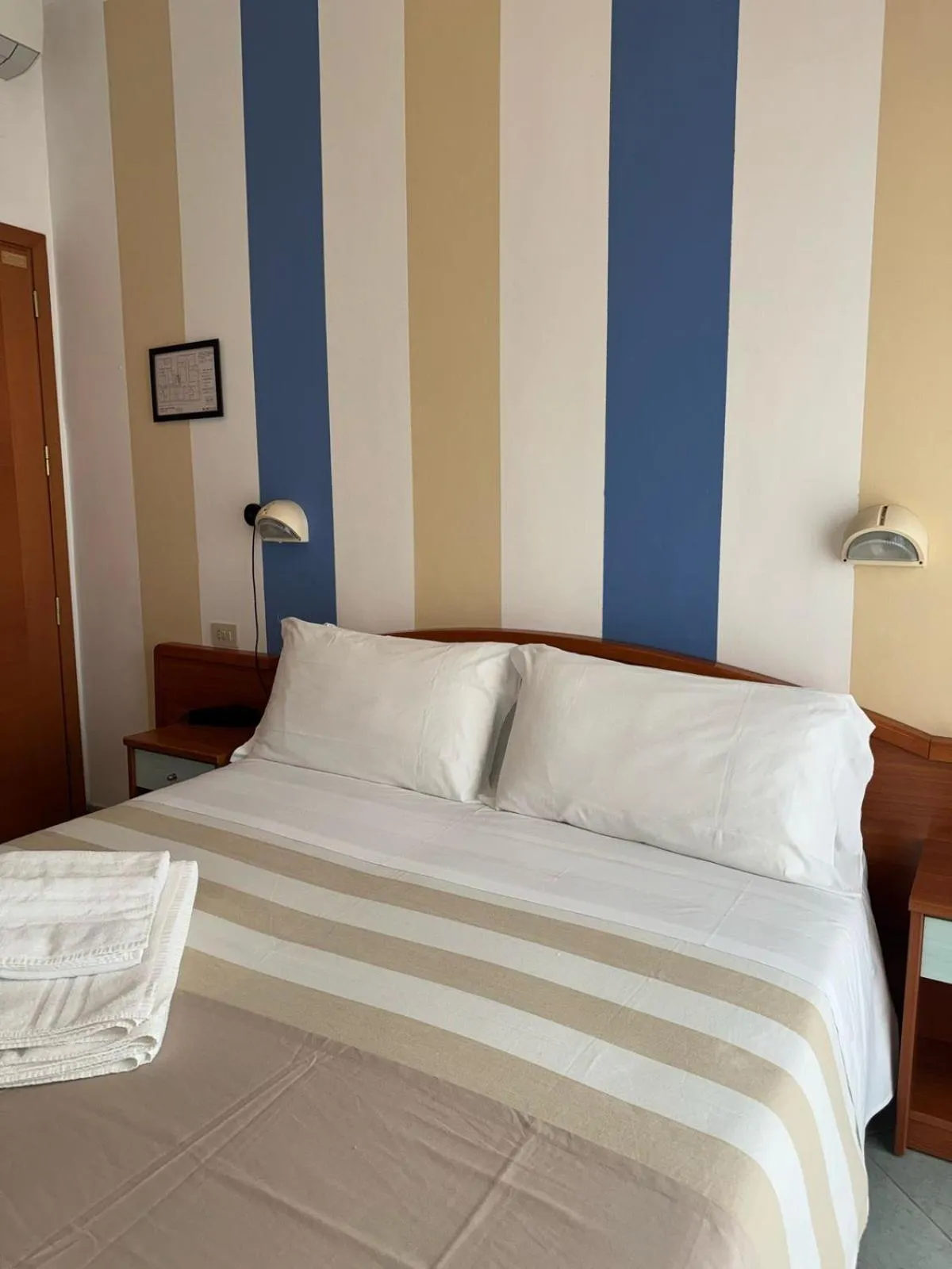 Bed in Hotel Villa Caterina