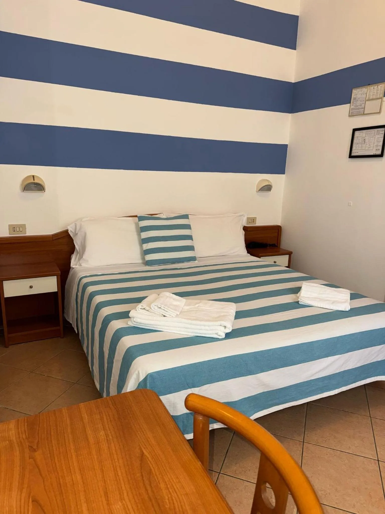 Bed in Hotel Villa Caterina