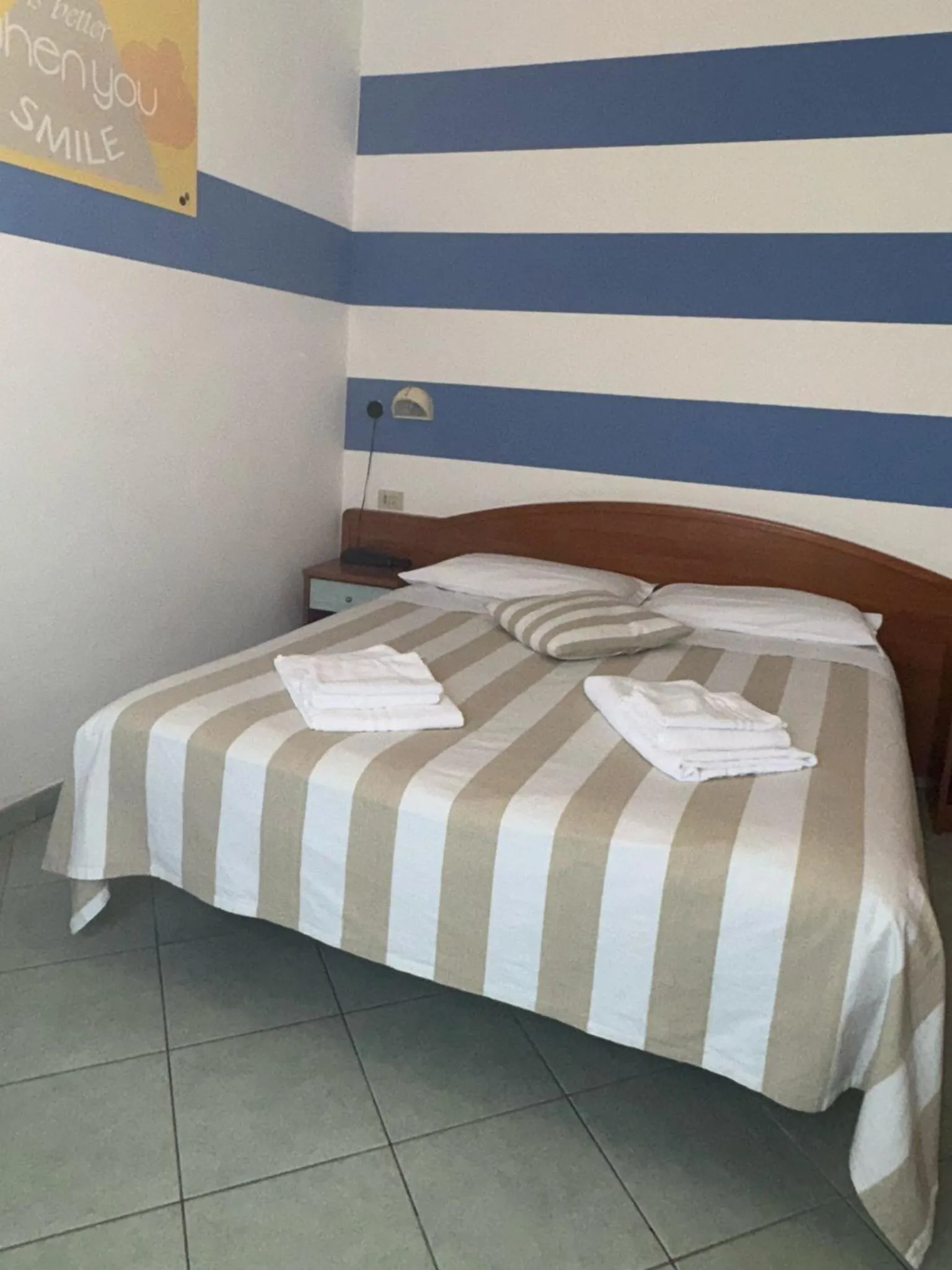 Bed in Hotel Villa Caterina