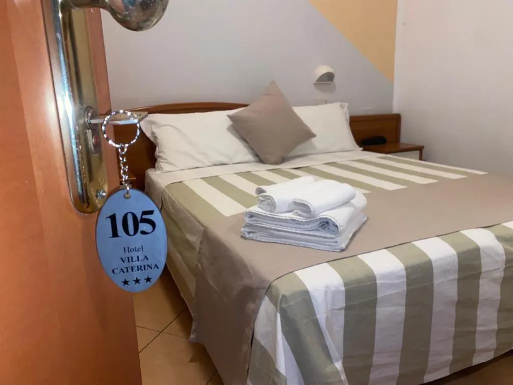 Bed in Hotel Villa Caterina