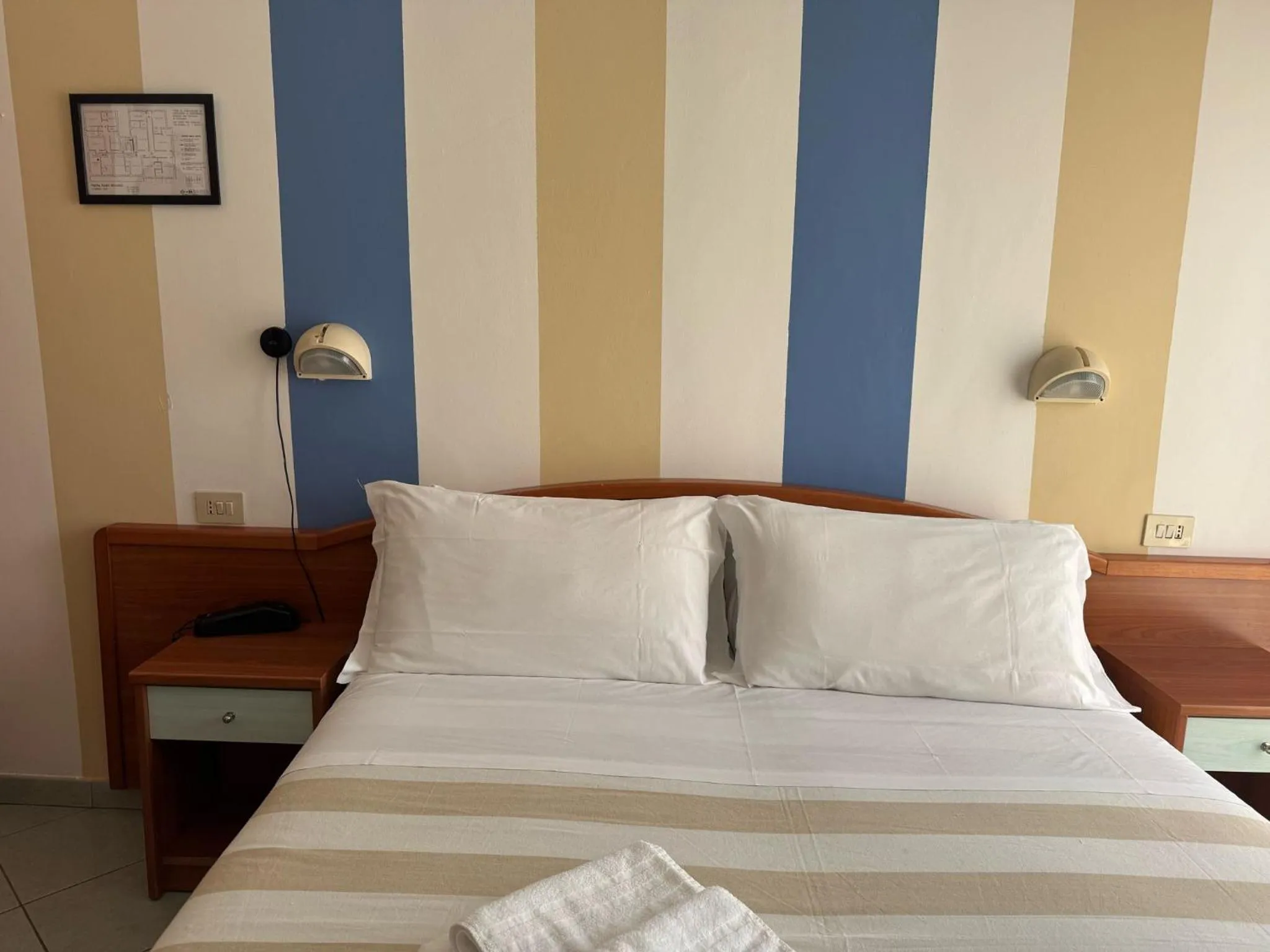 Bed in Hotel Villa Caterina