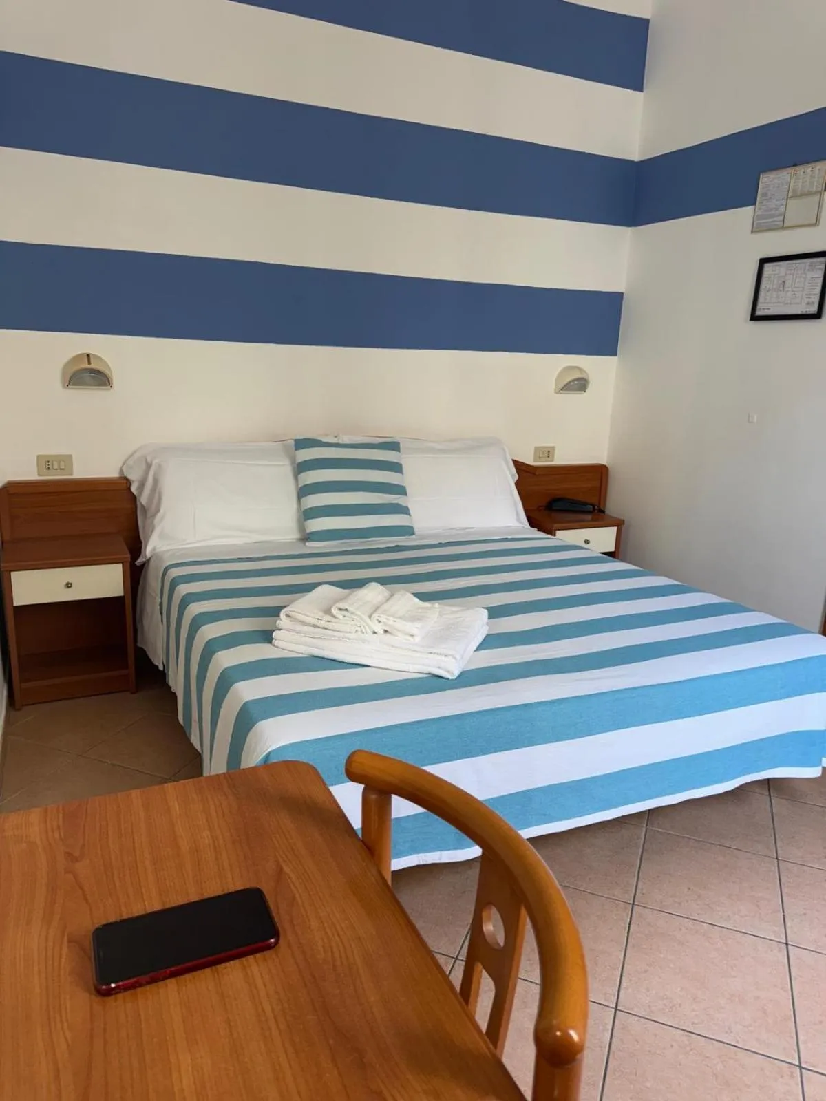 Bed in Hotel Villa Caterina