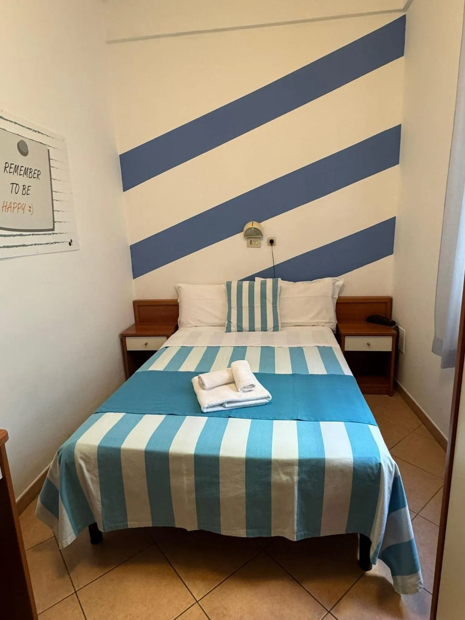 Bed in Hotel Villa Caterina