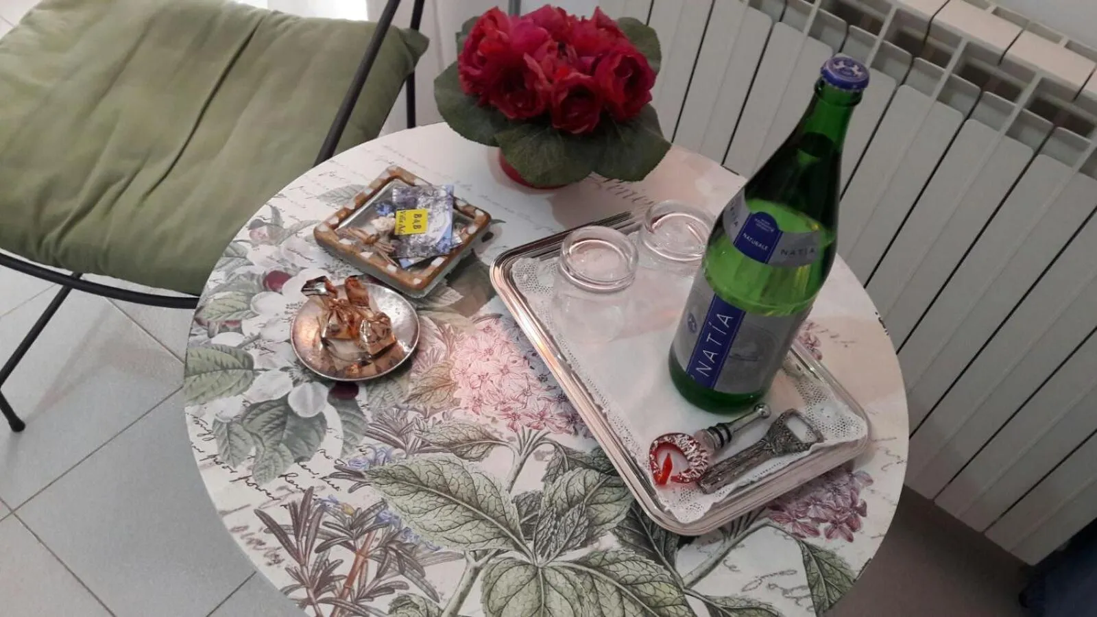 Decorative detail in B&B Villa Ada