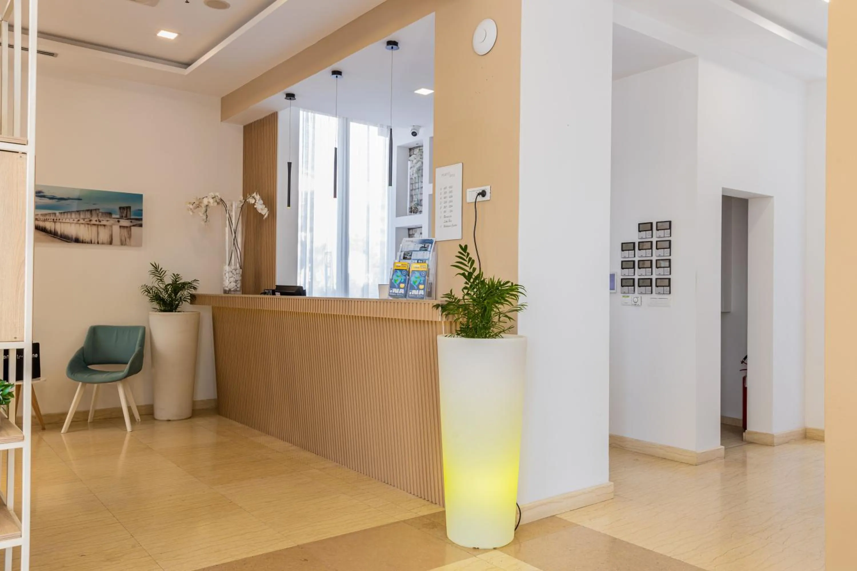 Lobby or reception in Hotel Porto Sole