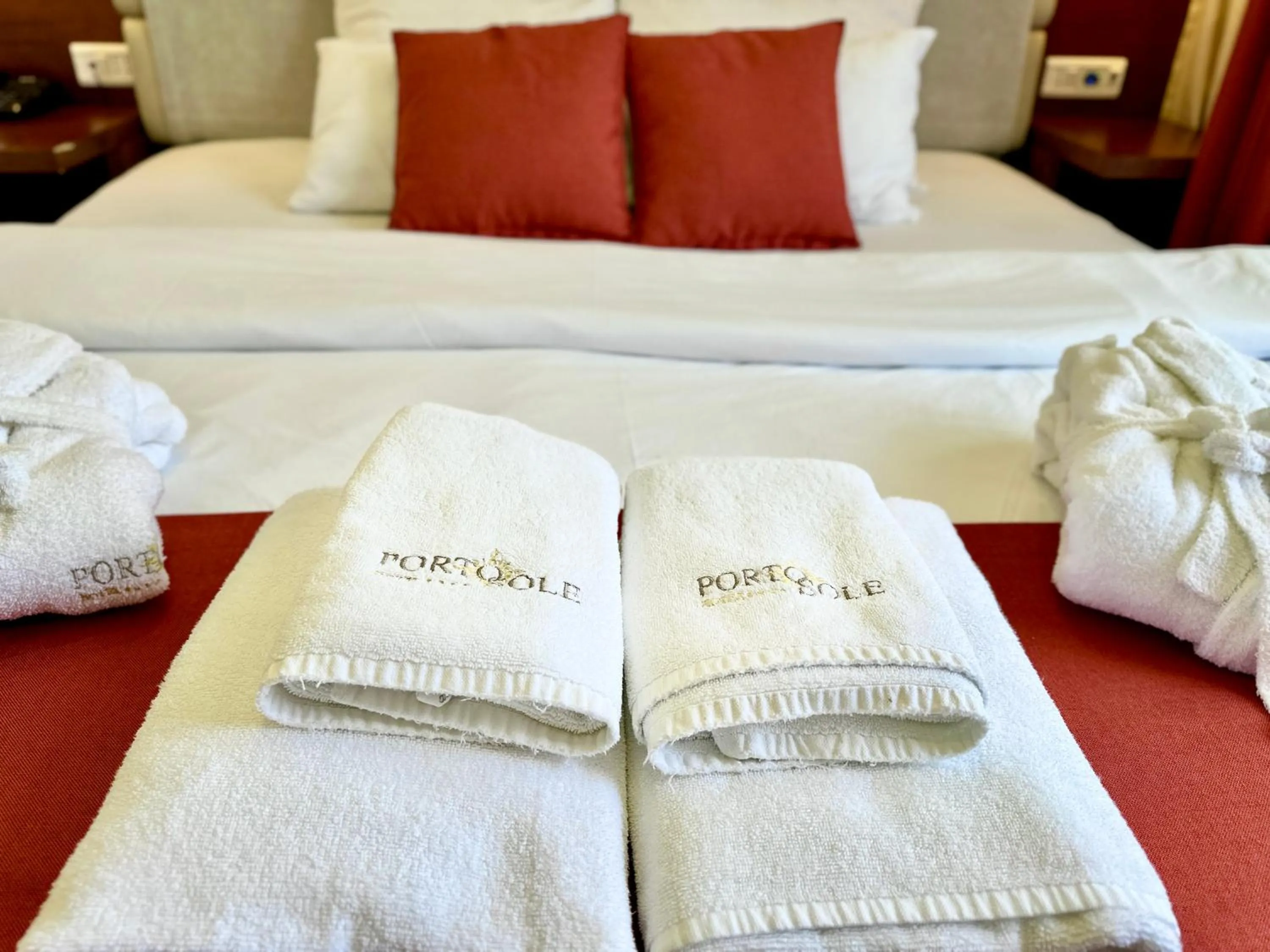 Bed in Hotel Porto Sole