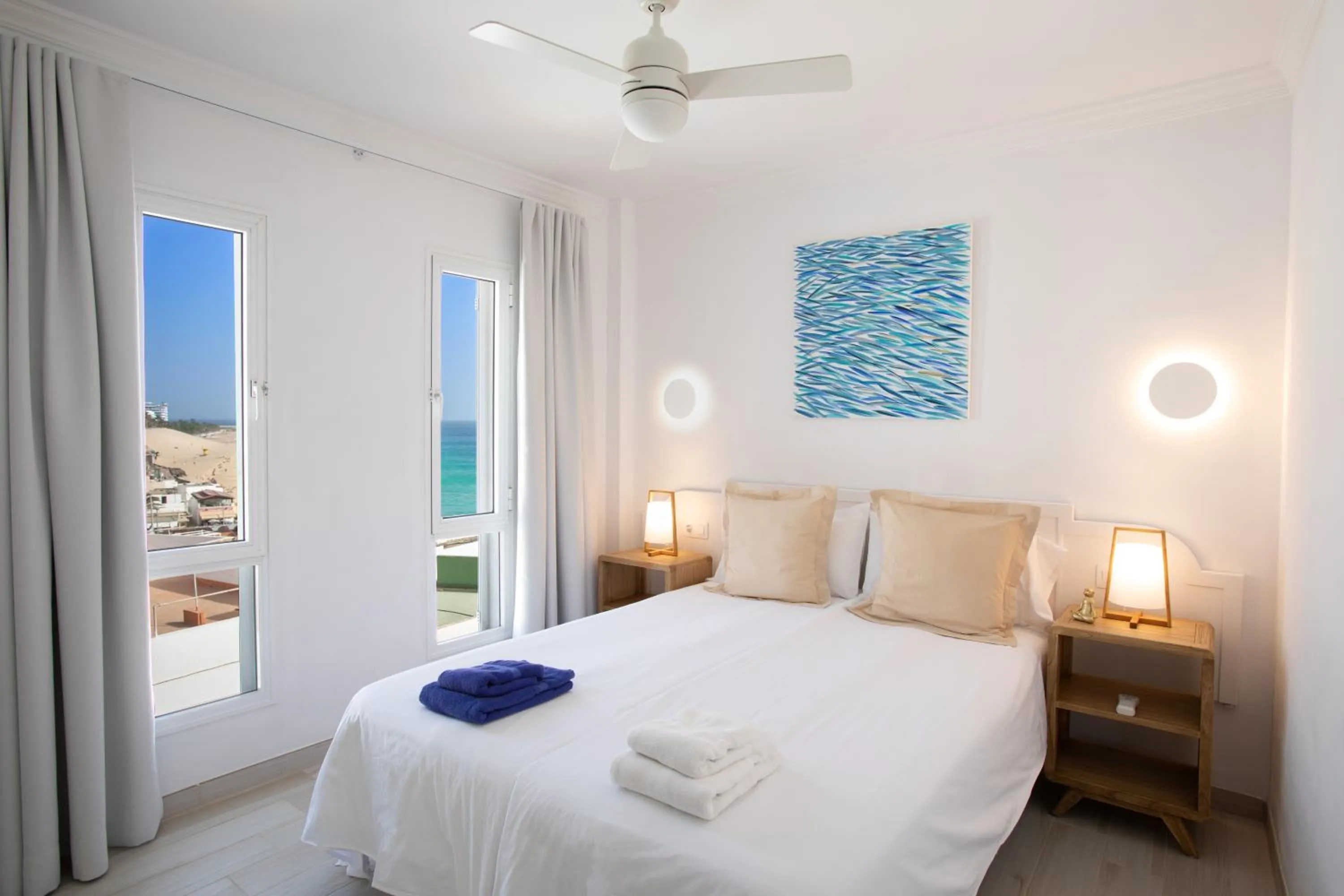 View (from property/room), Bed in ALTAVISTA APARTAHOTEL-Adults Only over 14