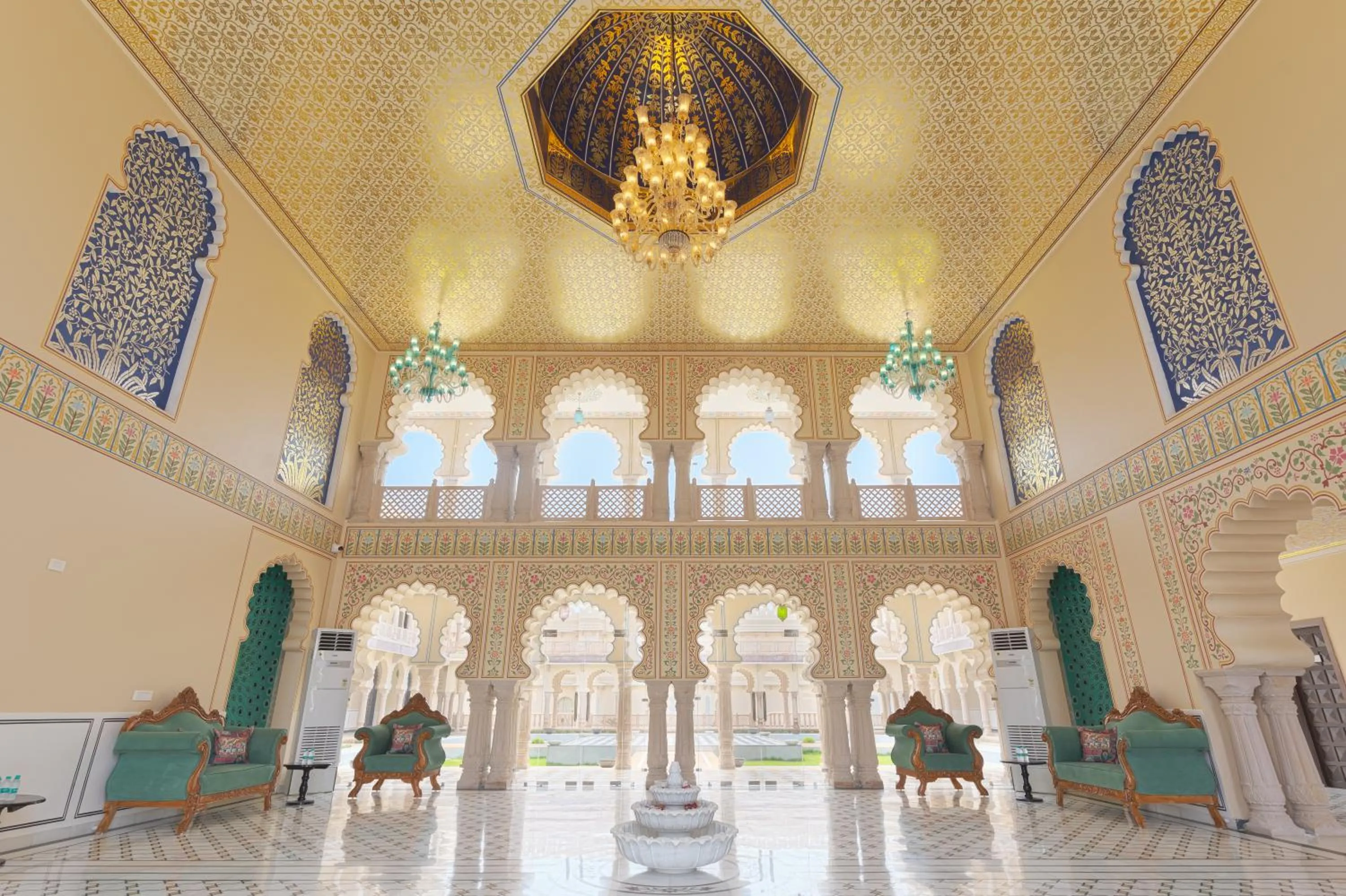 Lobby or reception in Kesar Bagh Palace Chittorgarh