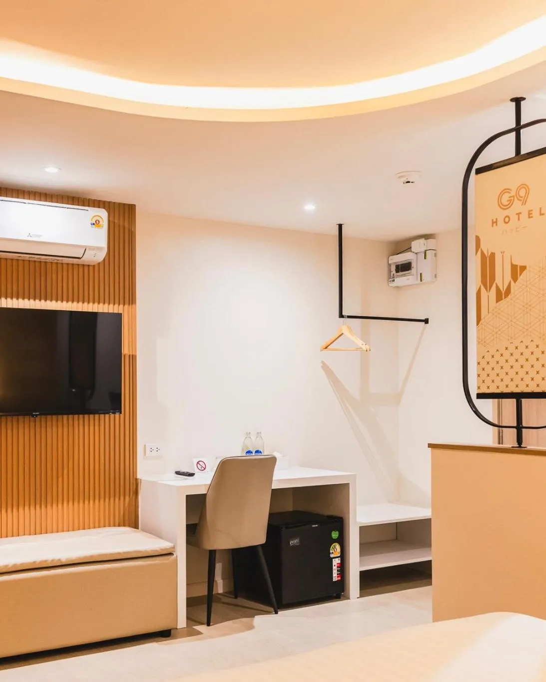 TV and multimedia, Bed in G9 HOTEL Kanchanaburi