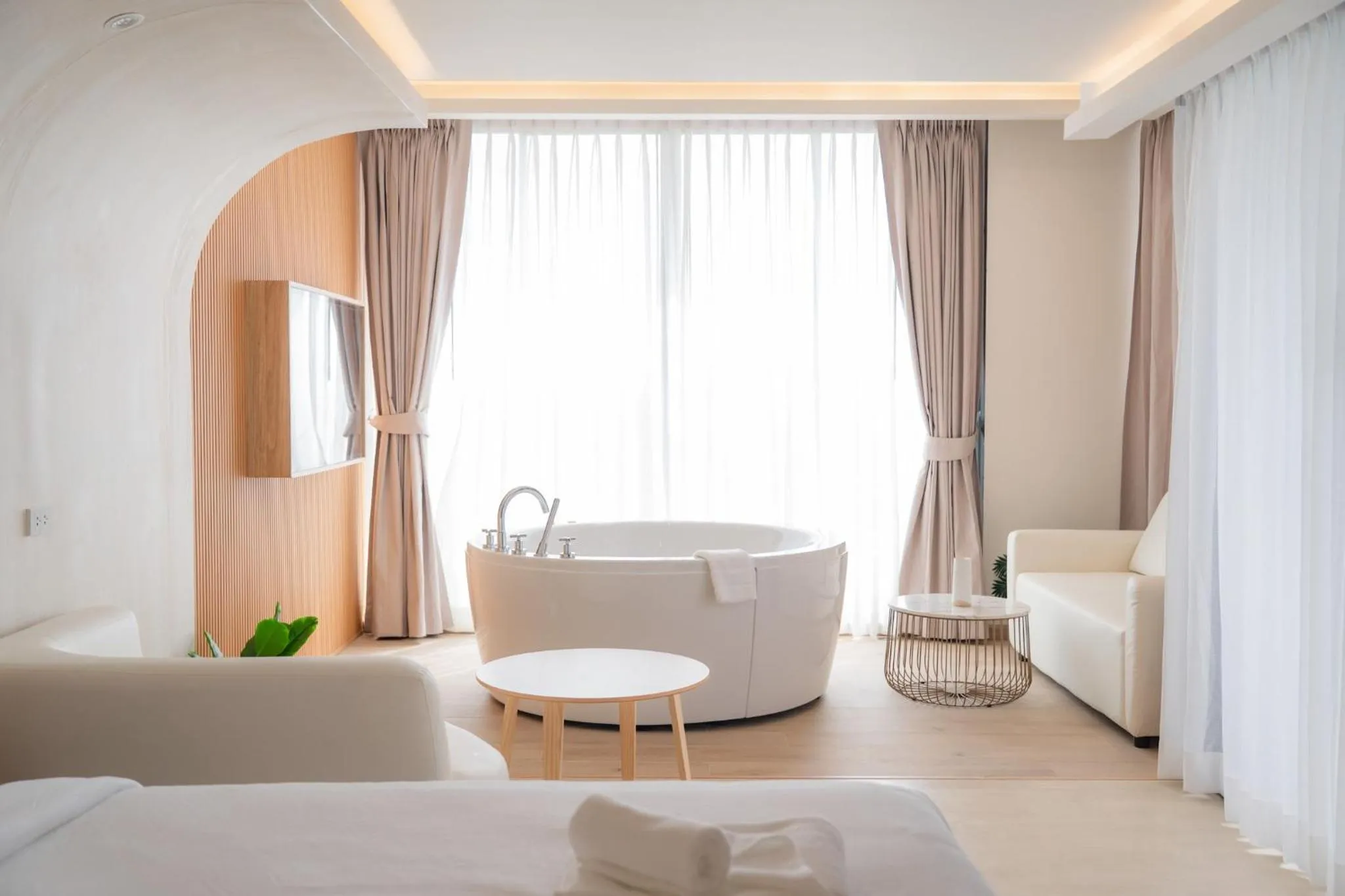 Photo of the whole room, Bed in G9 HOTEL Kanchanaburi