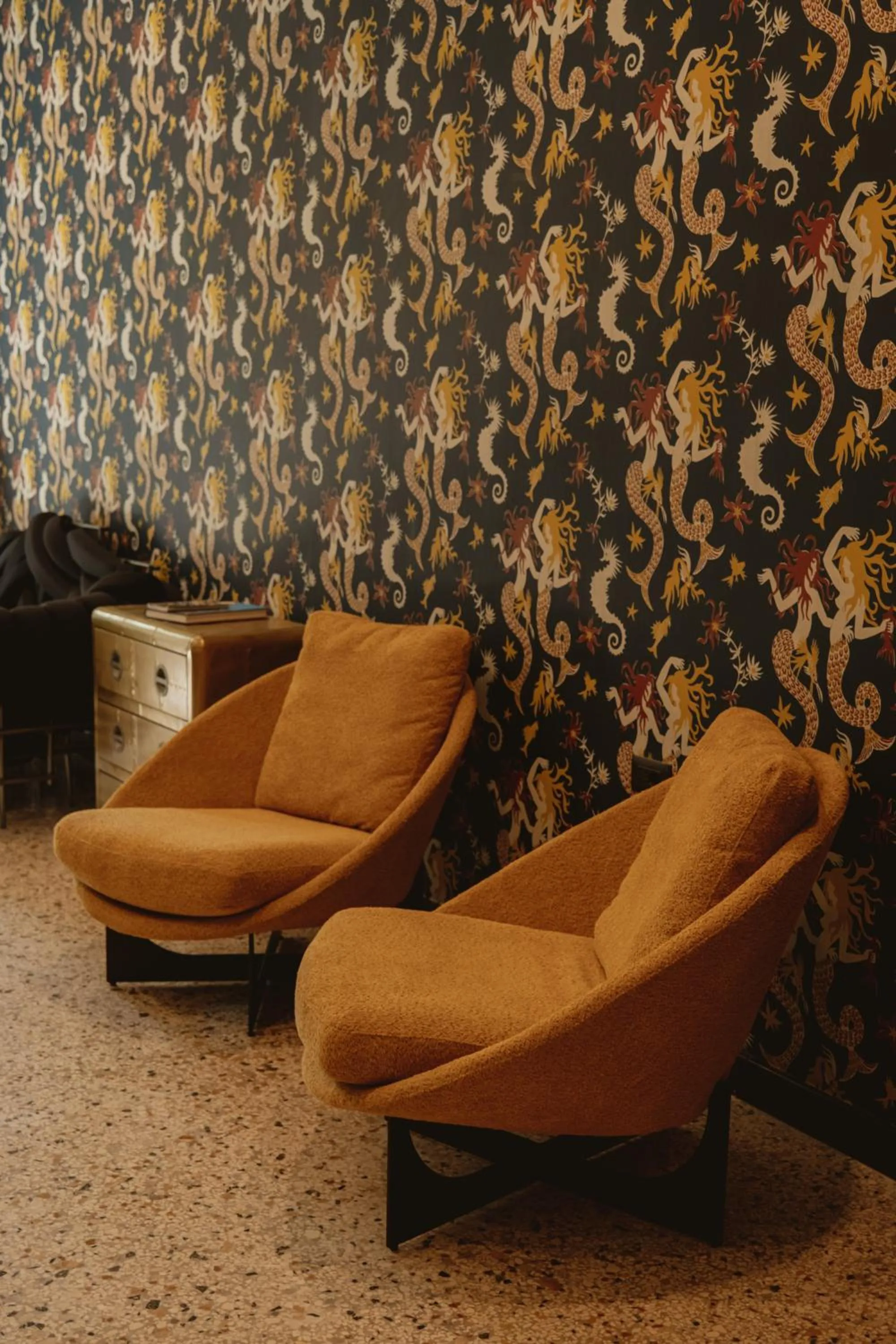 Communal lounge/ TV room in Palazzo Sebeto