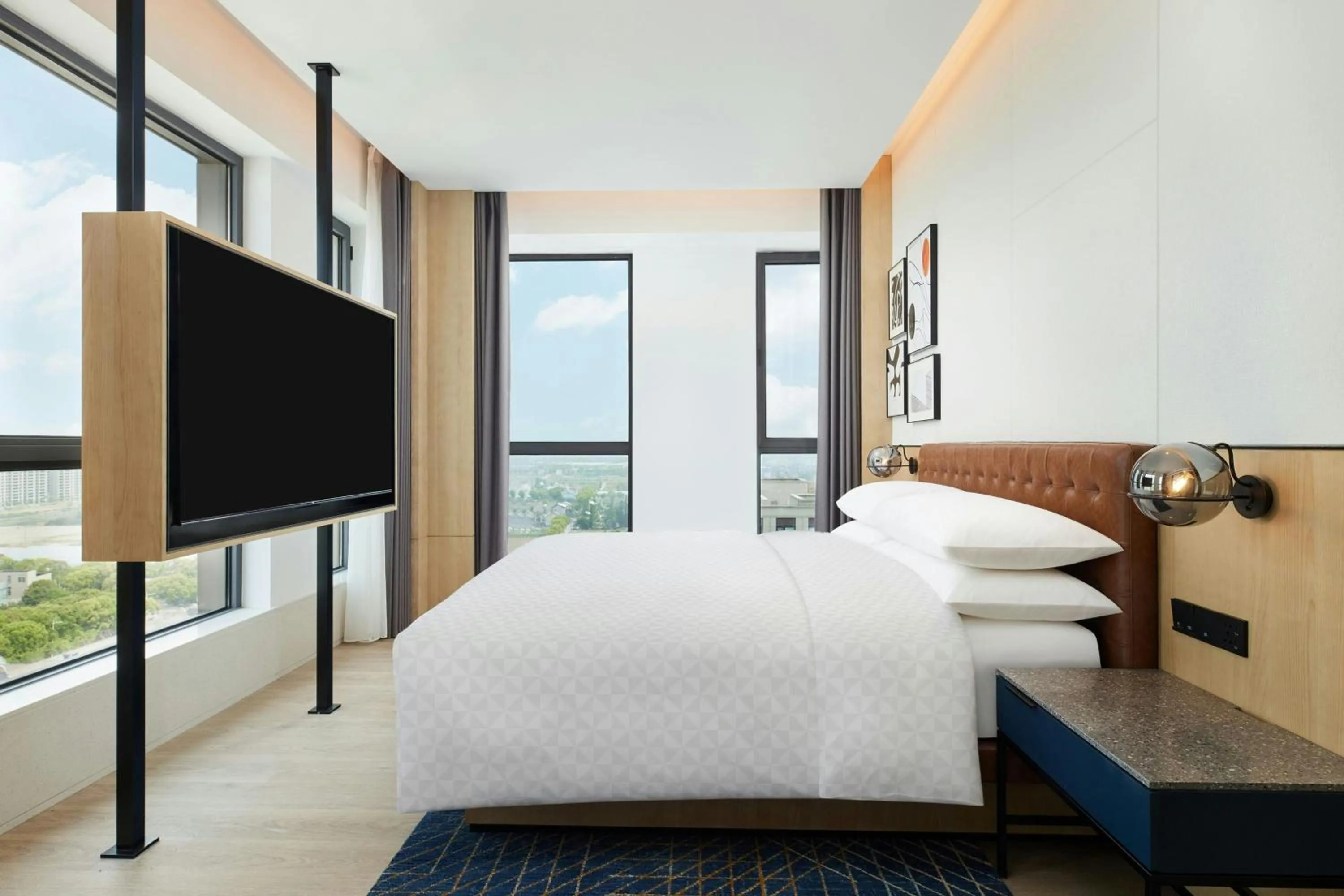 Bedroom, Bed in Four Points by Sheraton Shanghai International Tourism and Resorts Zone