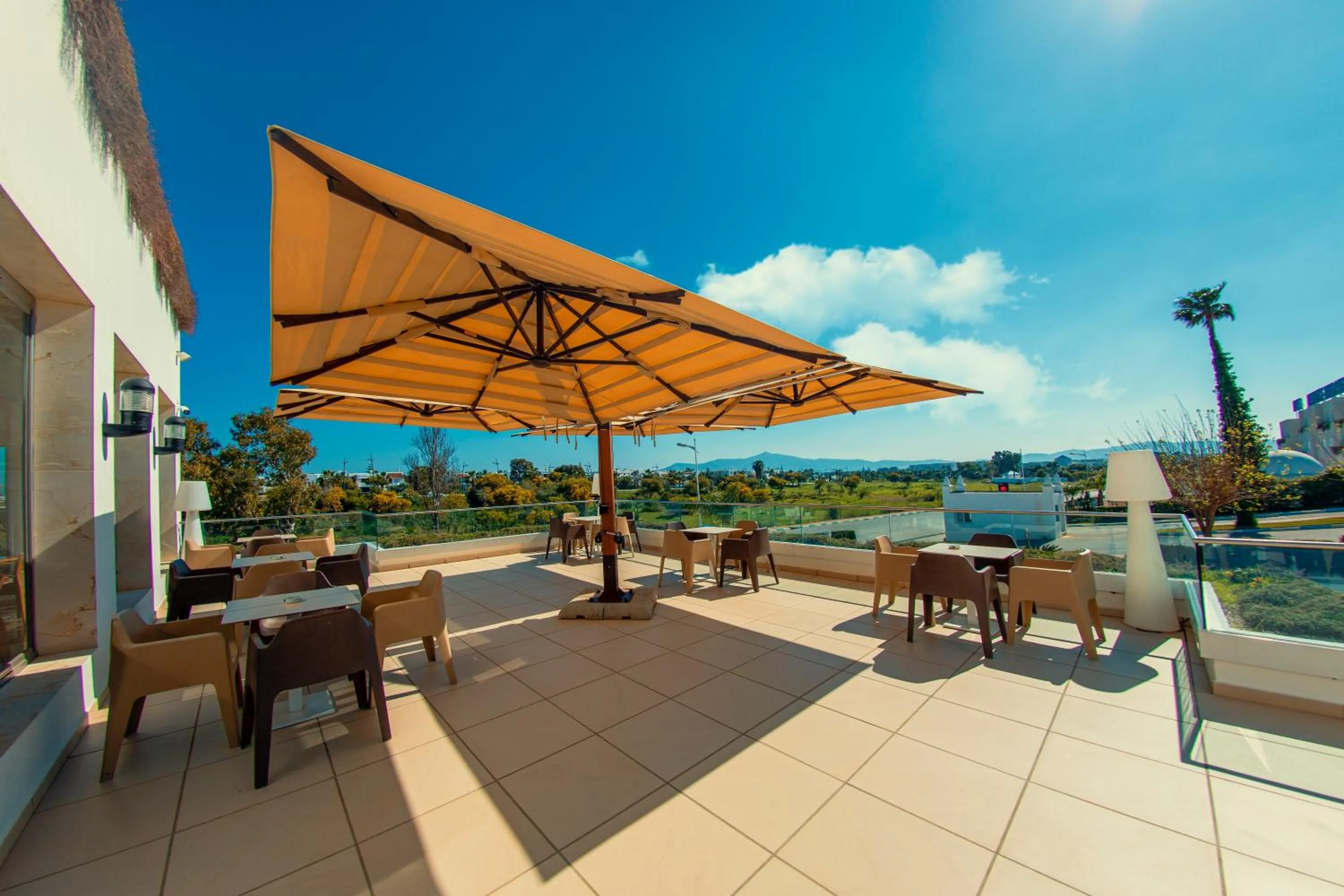 Balcony/Terrace in Hôtel Tamuda Beach