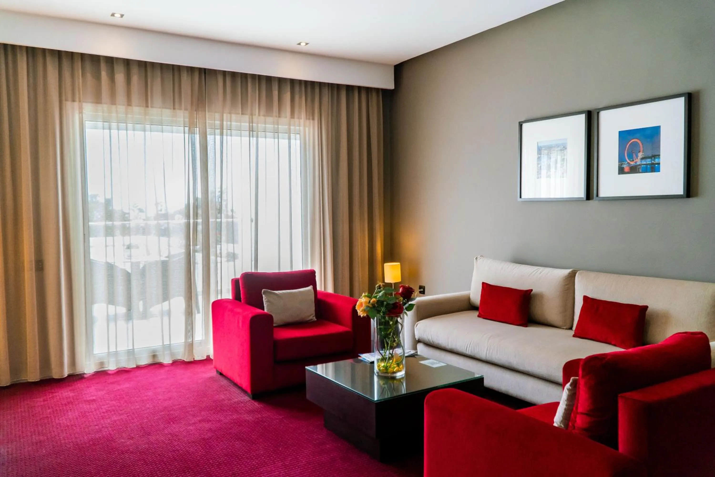 Seating area in Hôtel Tamuda Beach