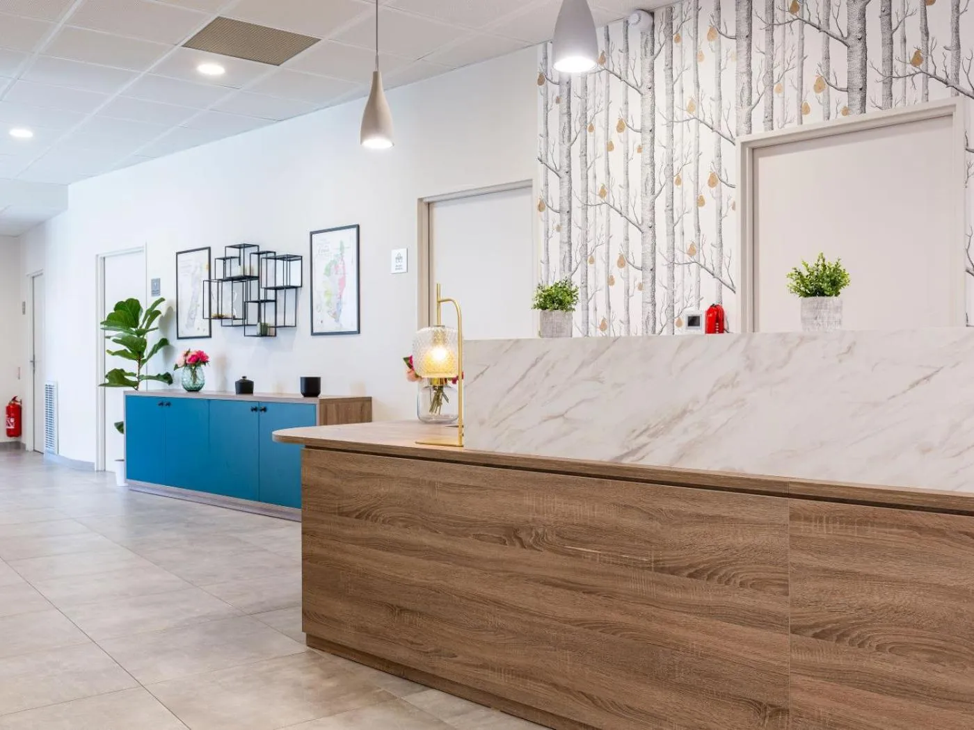 Lobby or reception in Zenao Appart'hôtels Wintzenheim