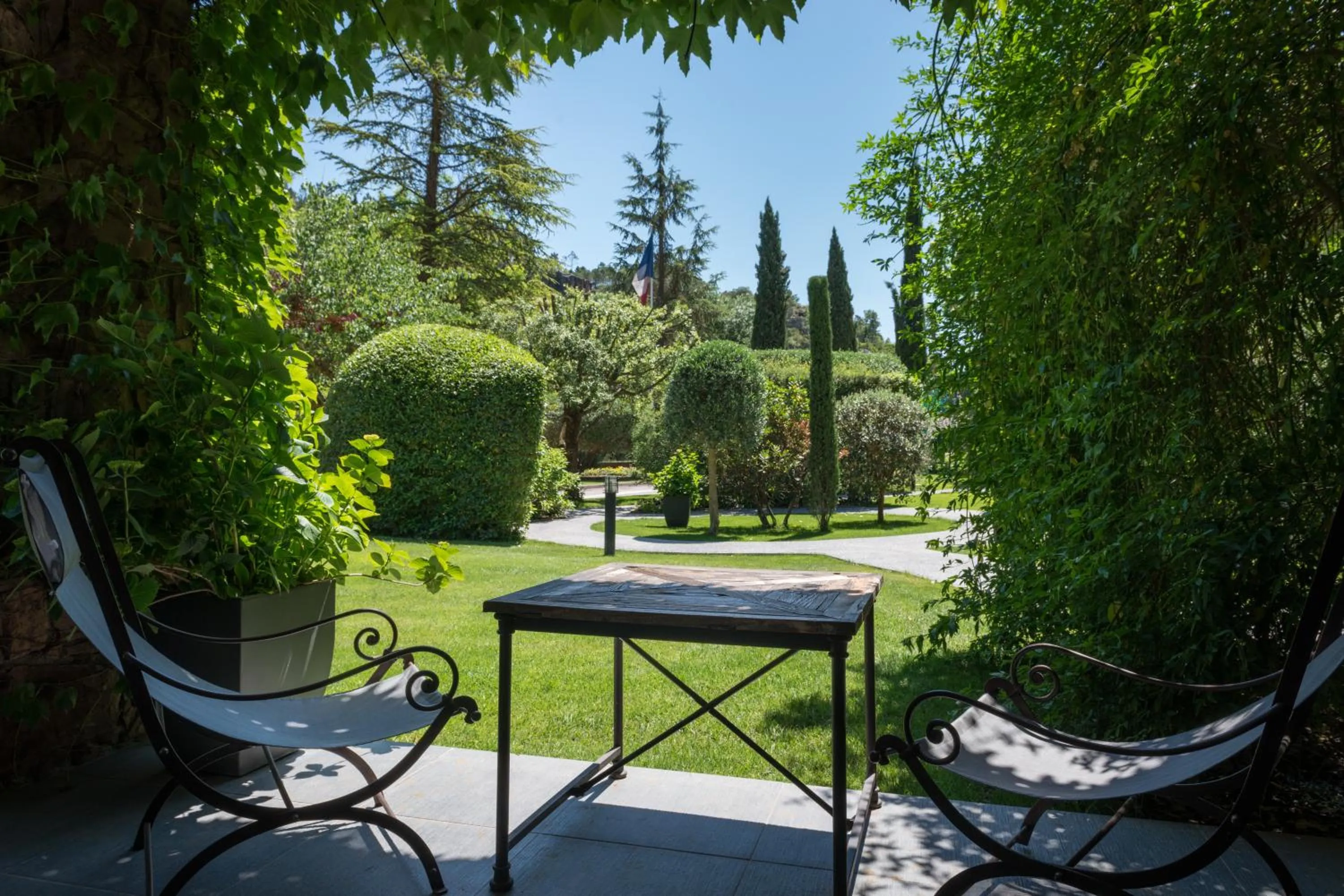 Patio in Hostellerie Les Gorges De Pennafort
