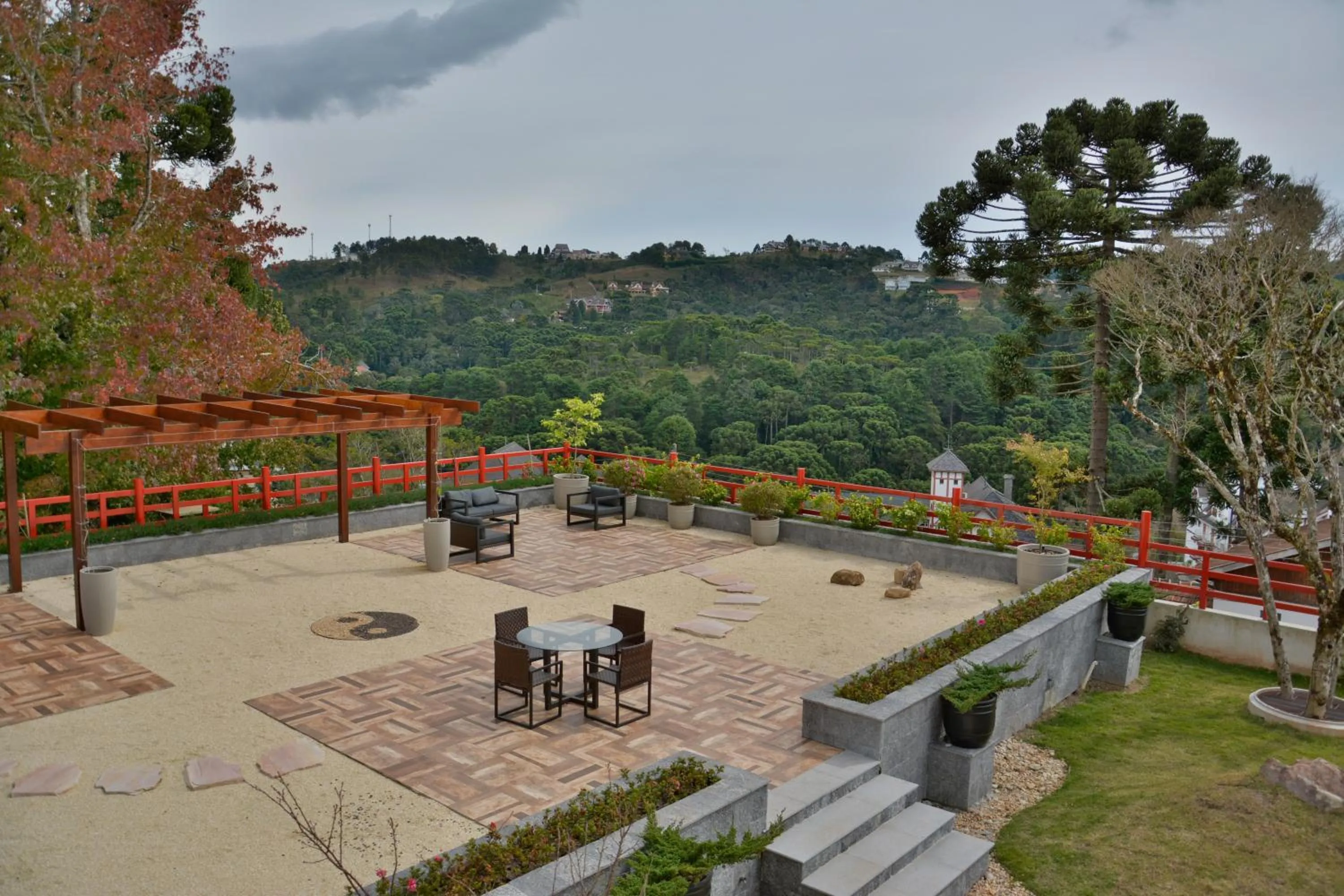 Patio in Matsubara Pousada